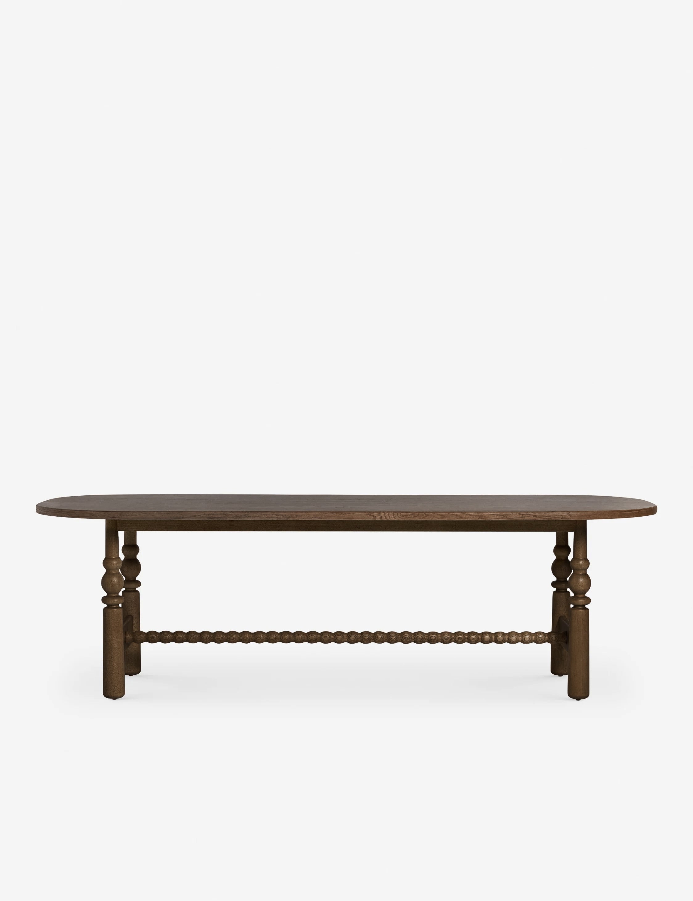 Lulu and Georgia - Open Box: Blume Oval Dining Table, Smoked Oak 98"W