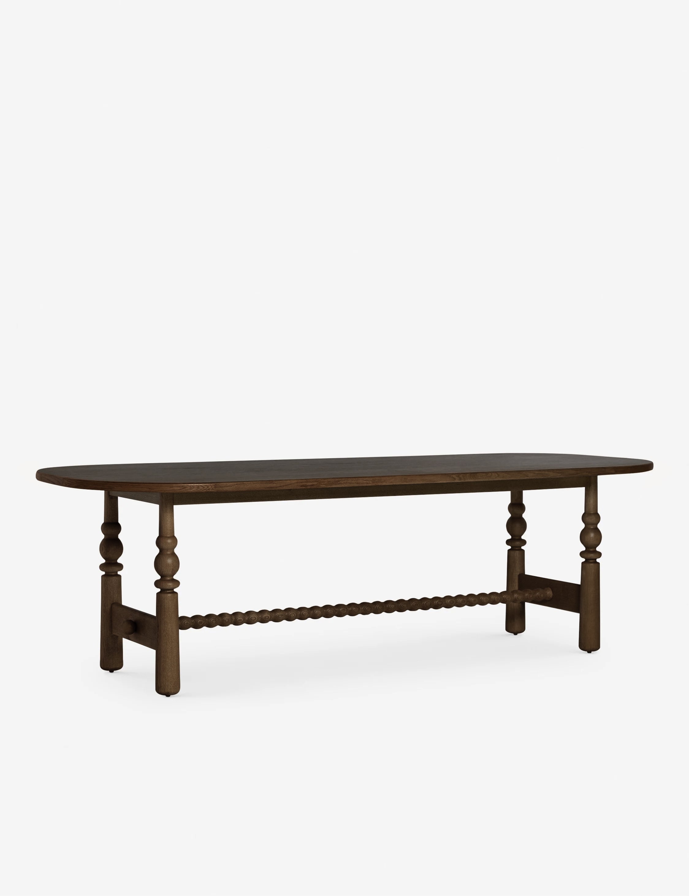 Lulu and Georgia - Open Box: Blume Oval Dining Table, Smoked Oak 98"W
