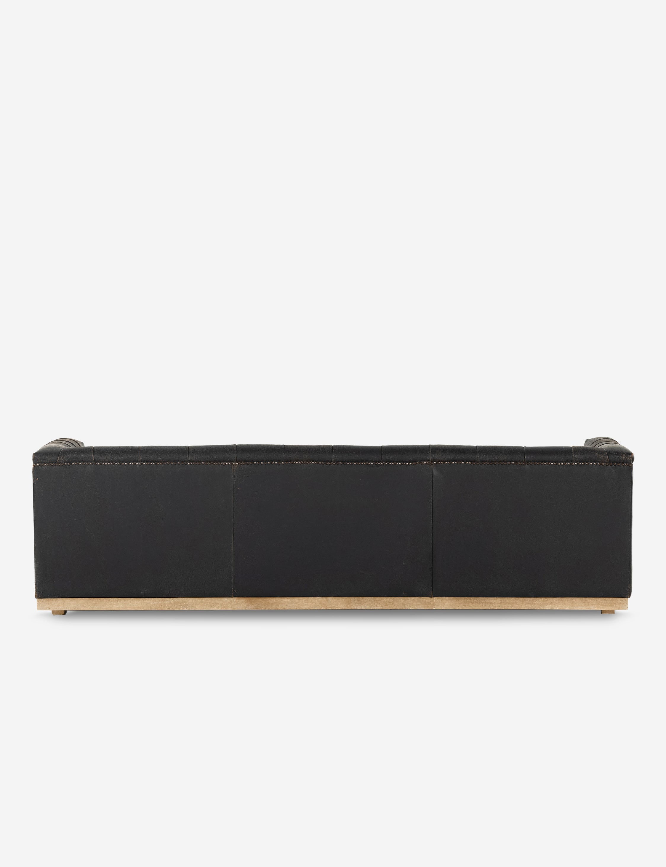 Lulu and Georgia - Afia Leather Sofa, Distressed Black