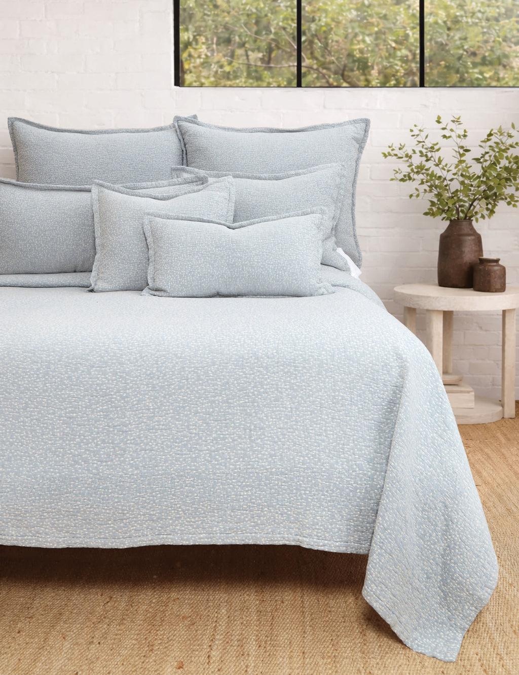 Lulu and Georgia - Malibu Matelasse Coverlet by Pom Pom at Home