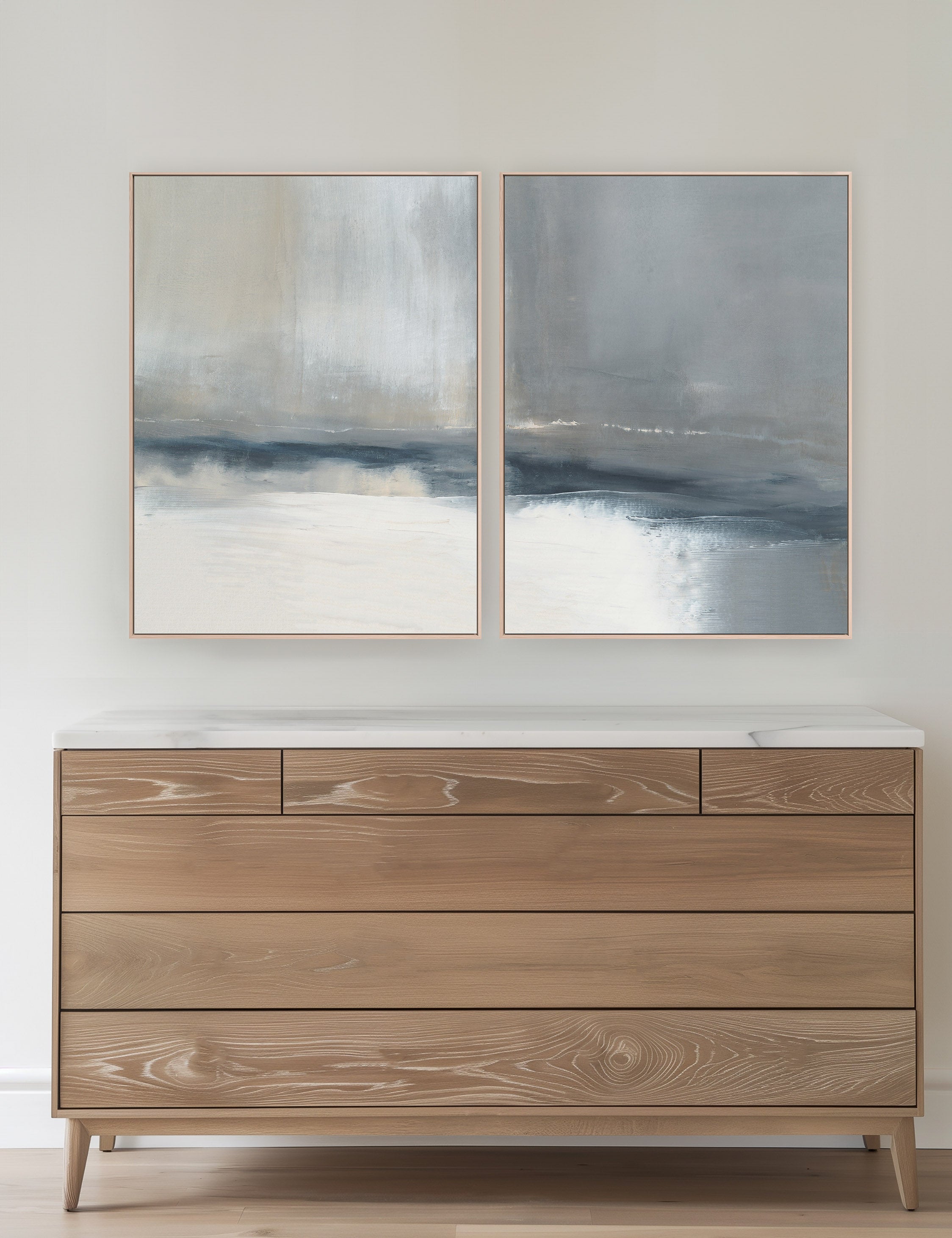 Lulu and Georgia - The Strand No. 5 Diptych Wall Art (Set of 2) by Carol Benson - Cobb