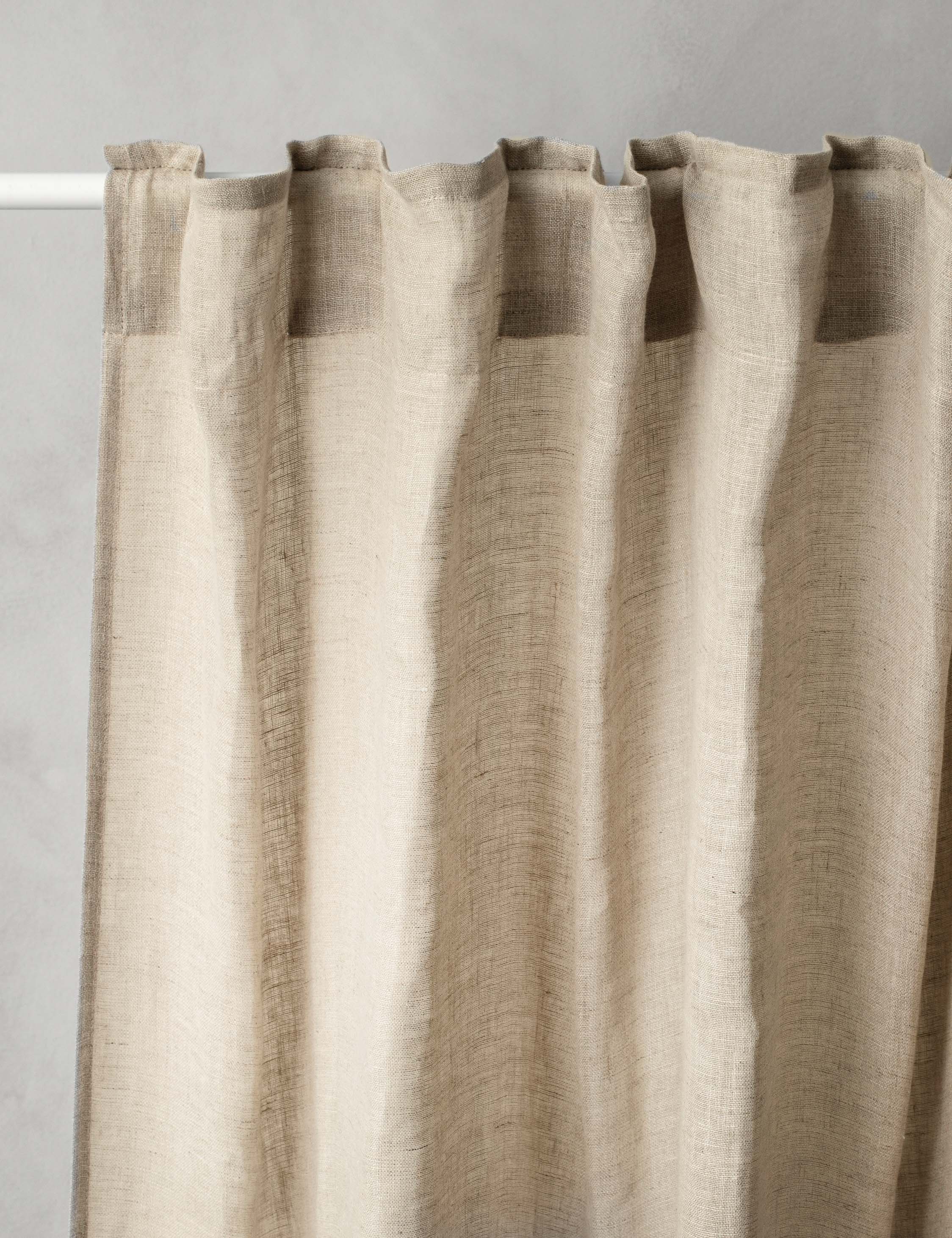 Lulu and Georgia - European Flax Linen® Curtain Panel by Cultiver