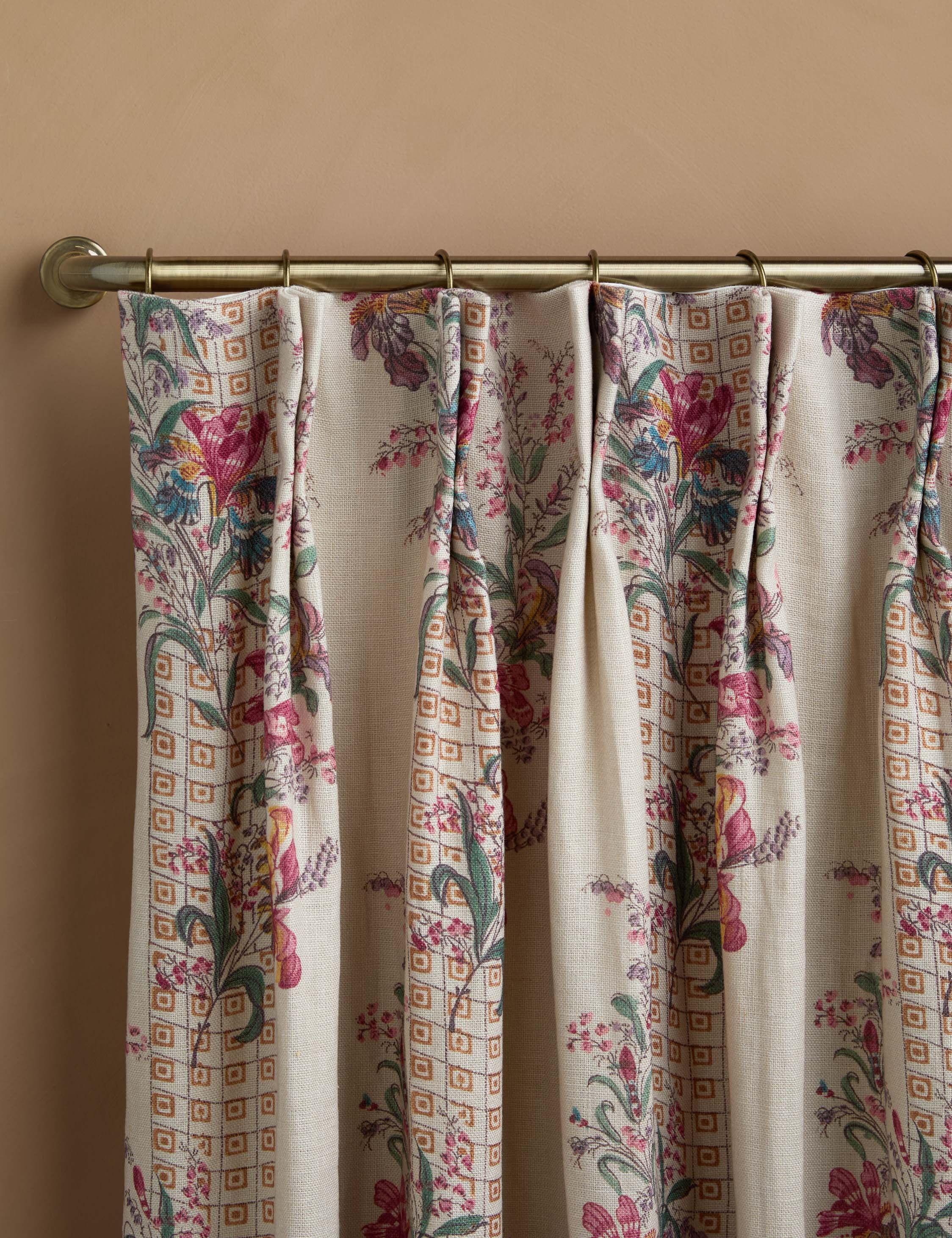 Lulu and Georgia - Campden Pleated Linen Curtain Panel by Heidi Caillier