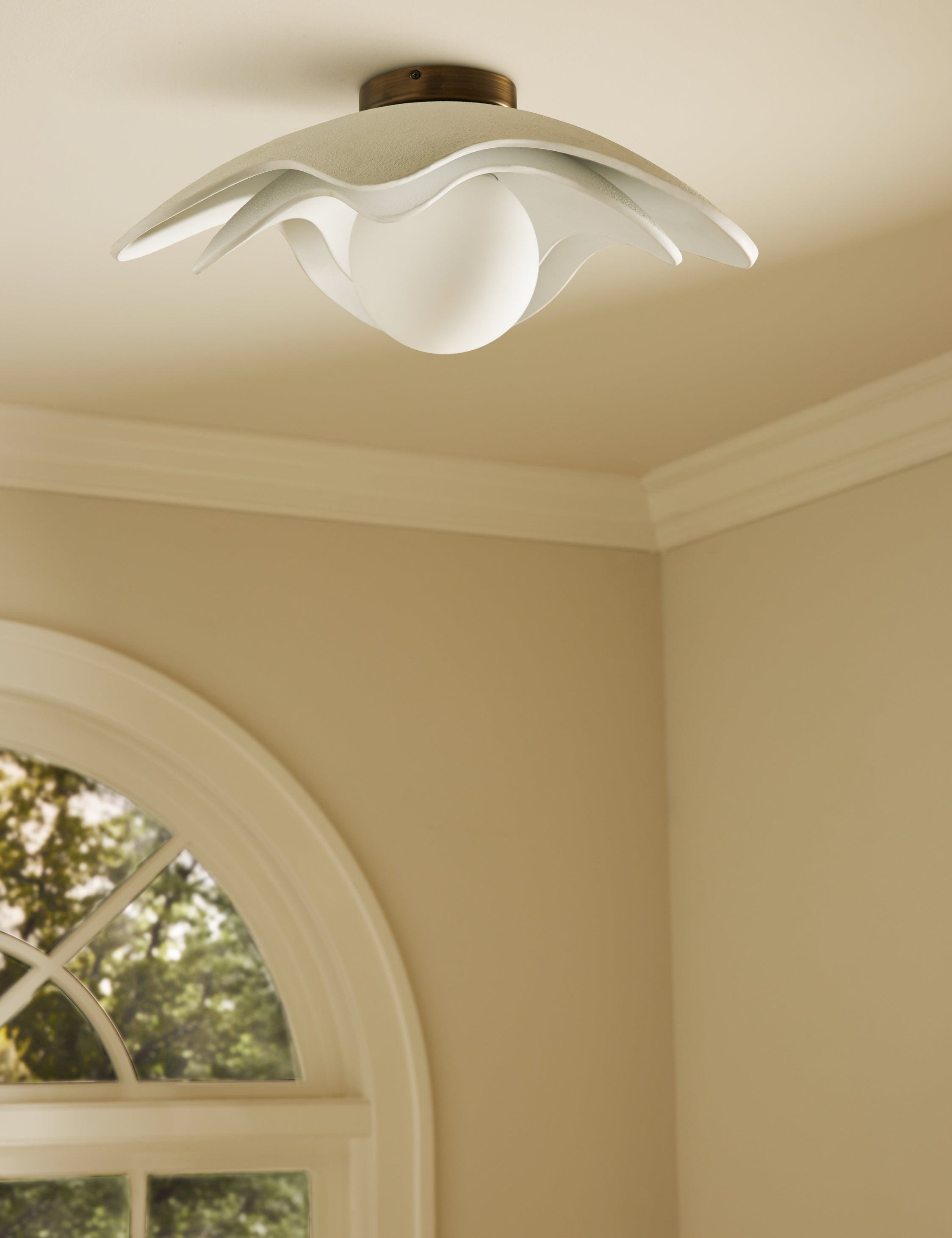 Lulu and Georgia - Soft Petal Flush Mount Light by Lolly Lolly Ceramics
