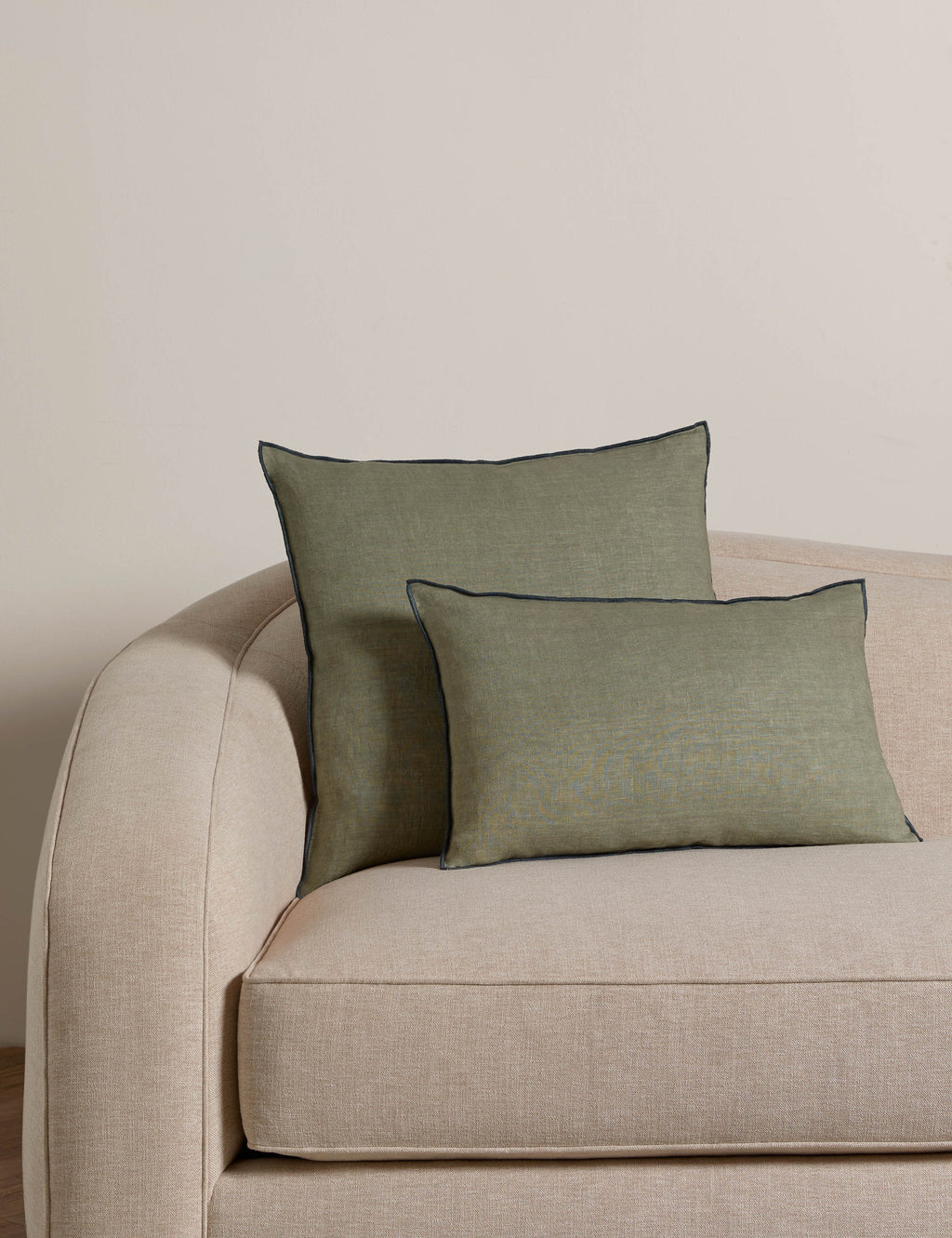Lulu and Georgia - Carys Contrast Linen Pillow