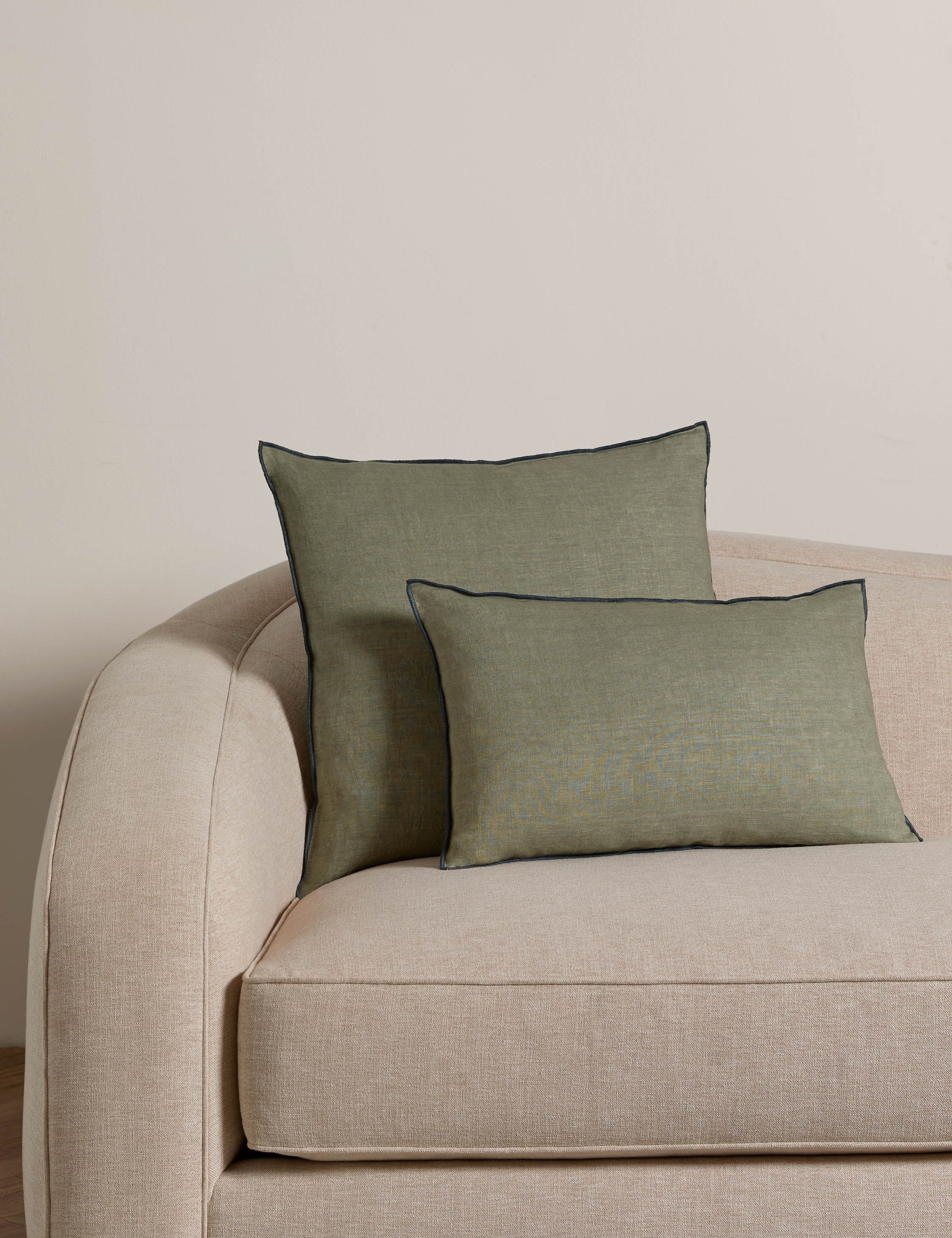 Lulu and Georgia - Carys Contrast Linen Pillow