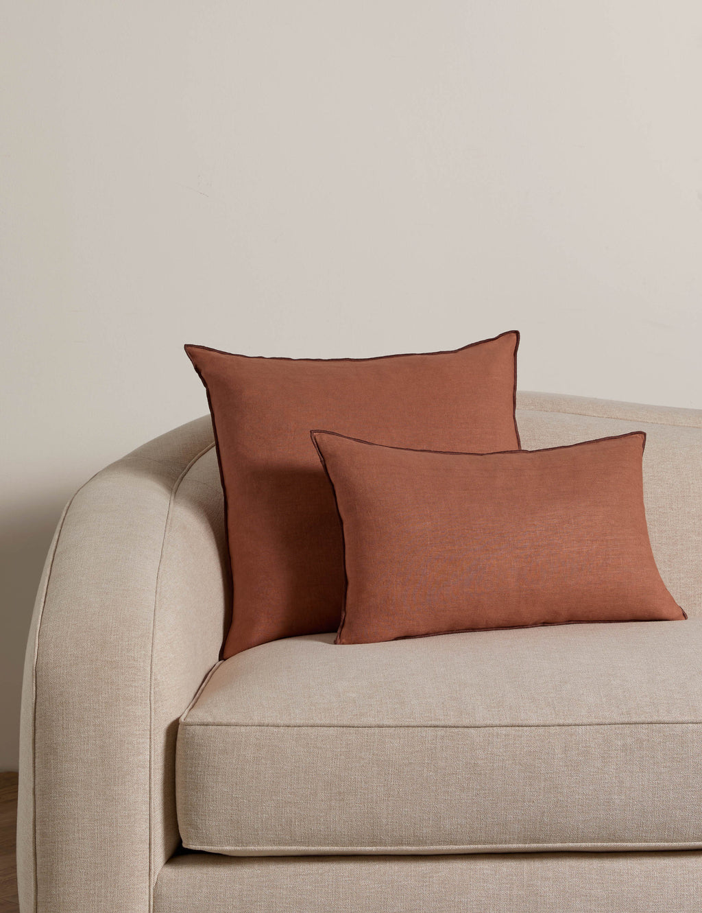 Lulu and Georgia - Carys Contrast Linen Pillow