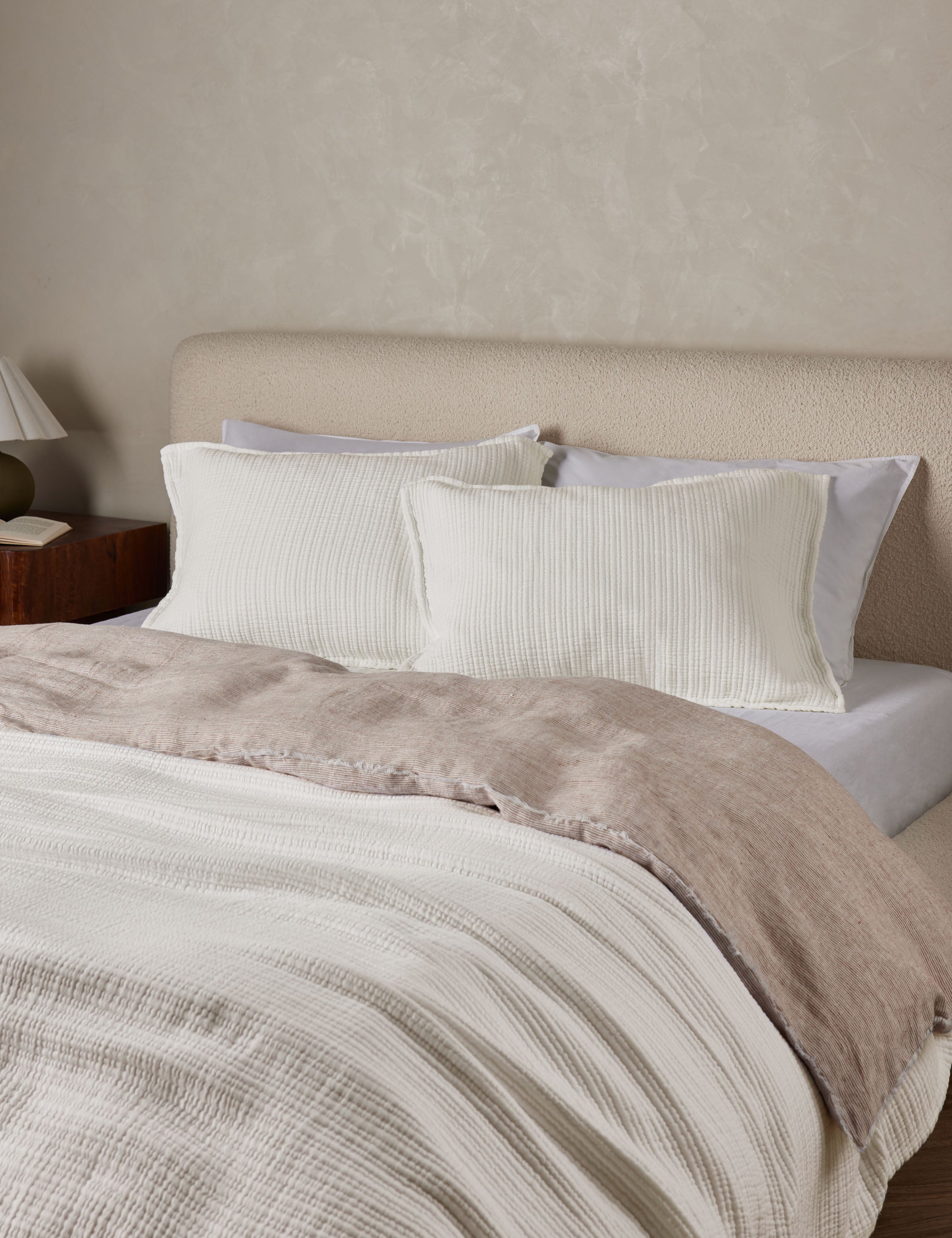 Lulu and Georgia - Chatham Cotton Matelasse Sham by Pom Pom at Home