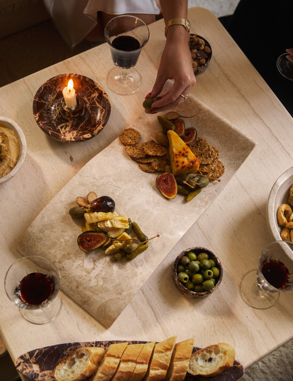 Lulu and Georgia - Marble Charcuterie Board by Chloé Crane-Leroux x Anastasio Home