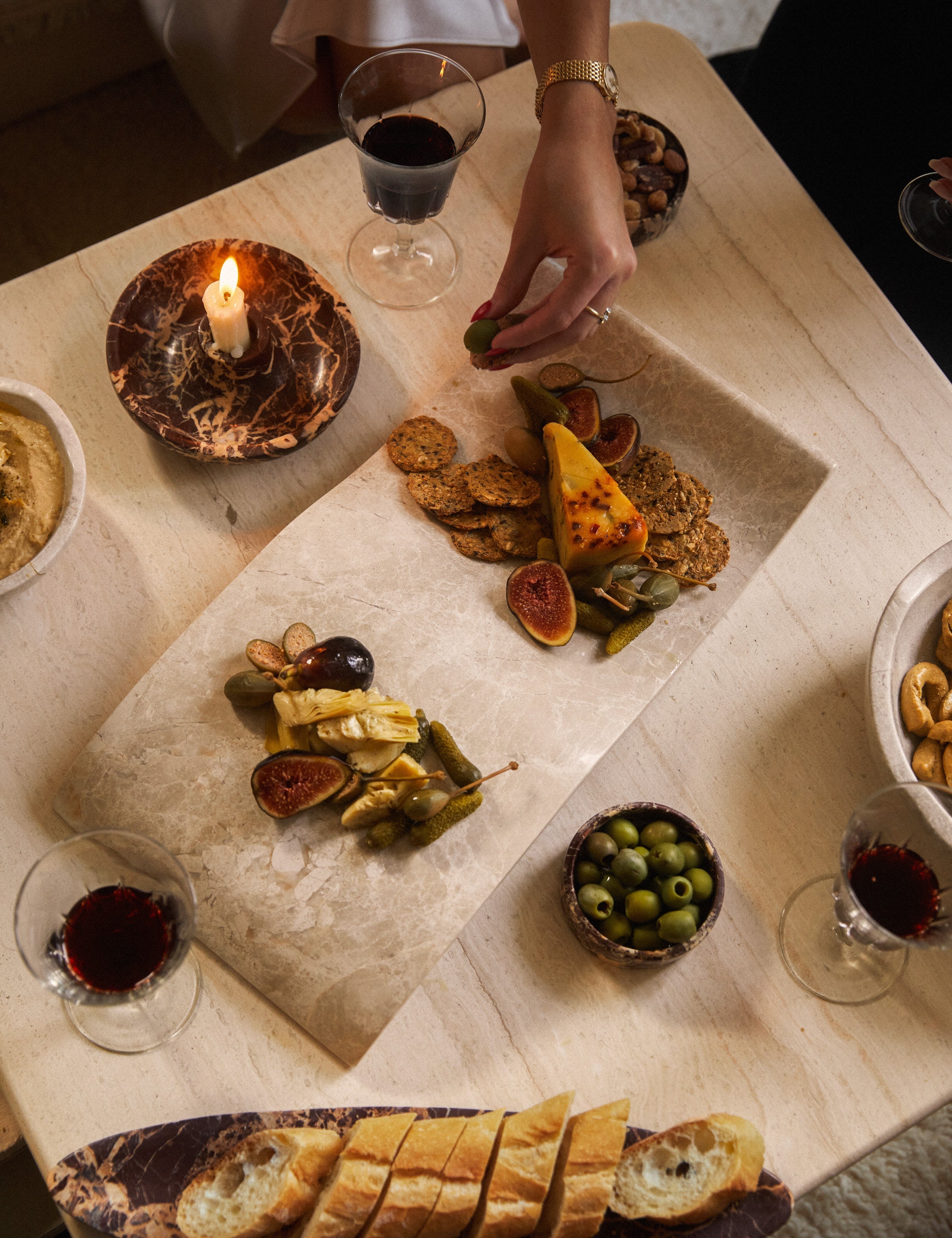 Lulu and Georgia - Marble Charcuterie Board by Chloé Crane-Leroux x Anastasio Home