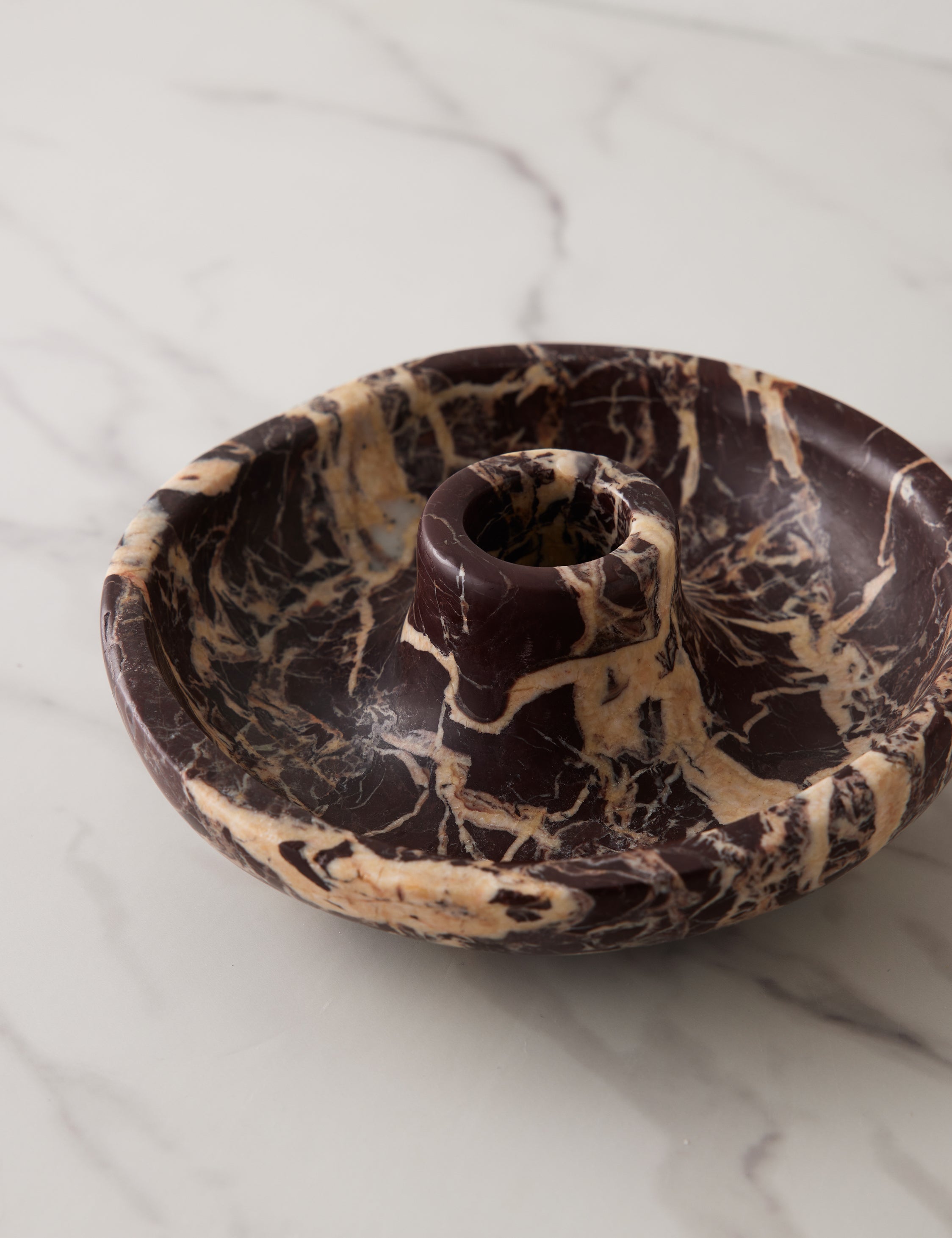Lulu and Georgia - Marble Candle Holder by Chloé Crane - Leroux x Anastasio Home