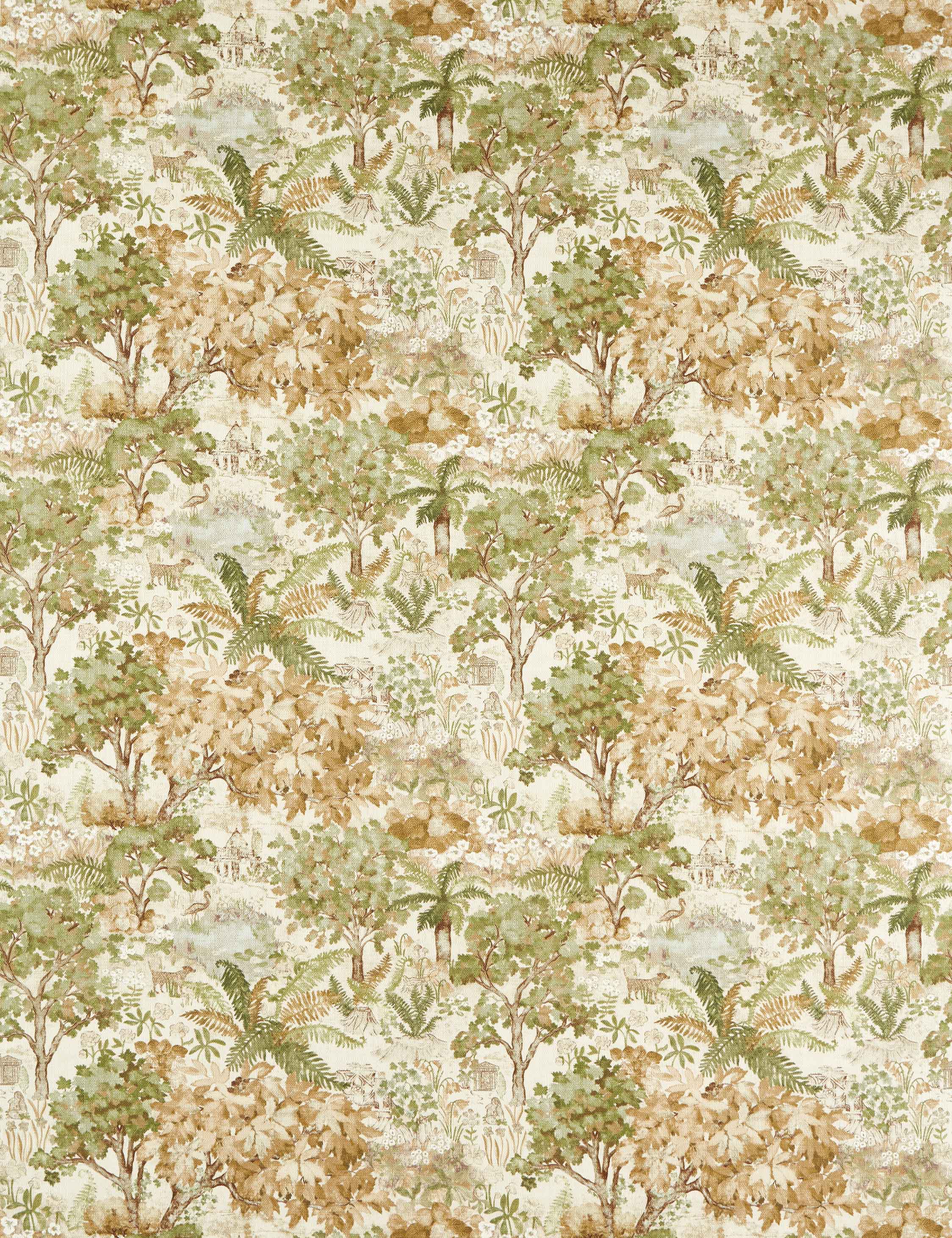 Lulu and Georgia - The Stumpery Cotton Fabric by Sanderson