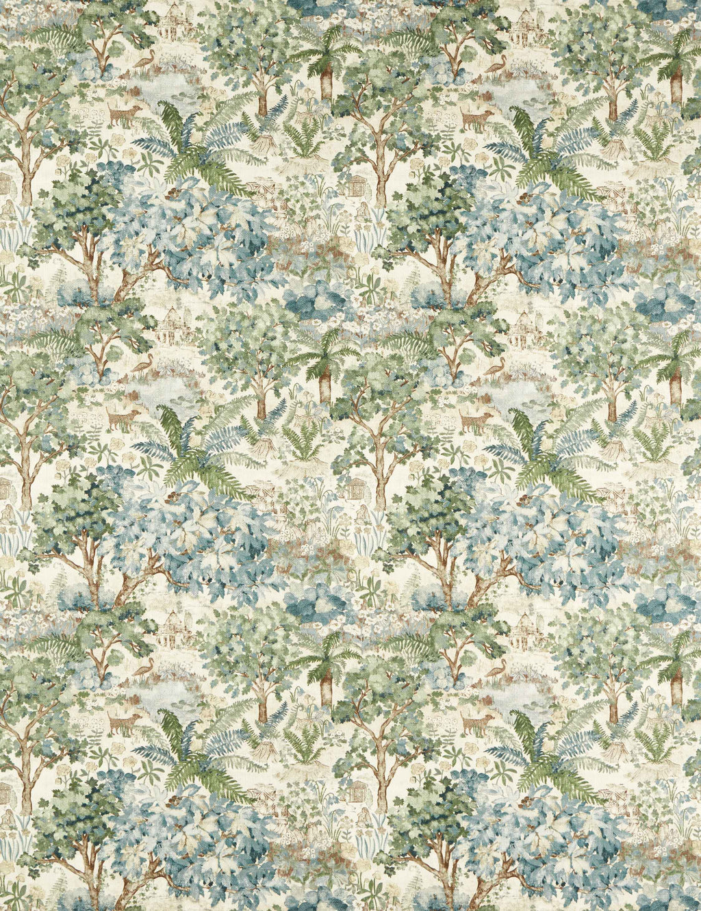Lulu and Georgia - The Stumpery Cotton Fabric by Sanderson