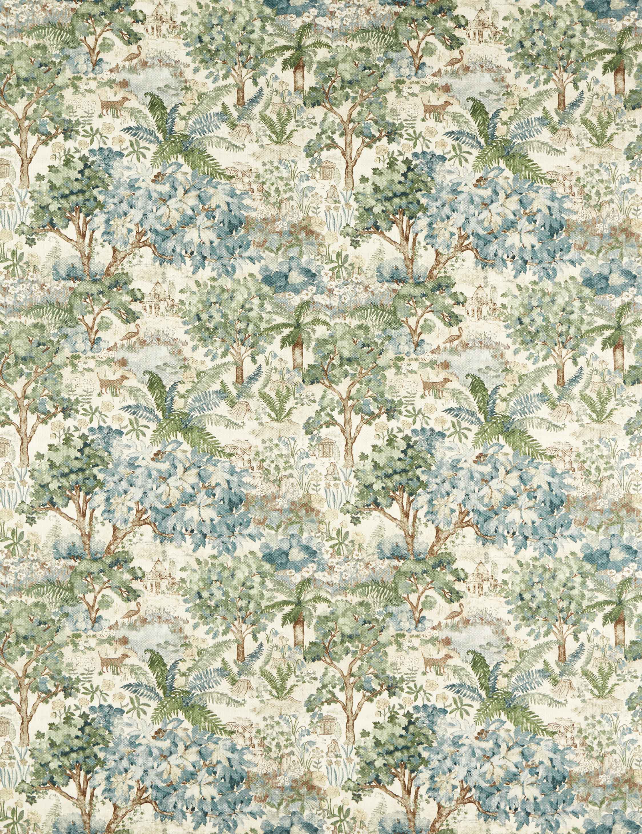 Lulu and Georgia - The Stumpery Cotton Fabric by Sanderson