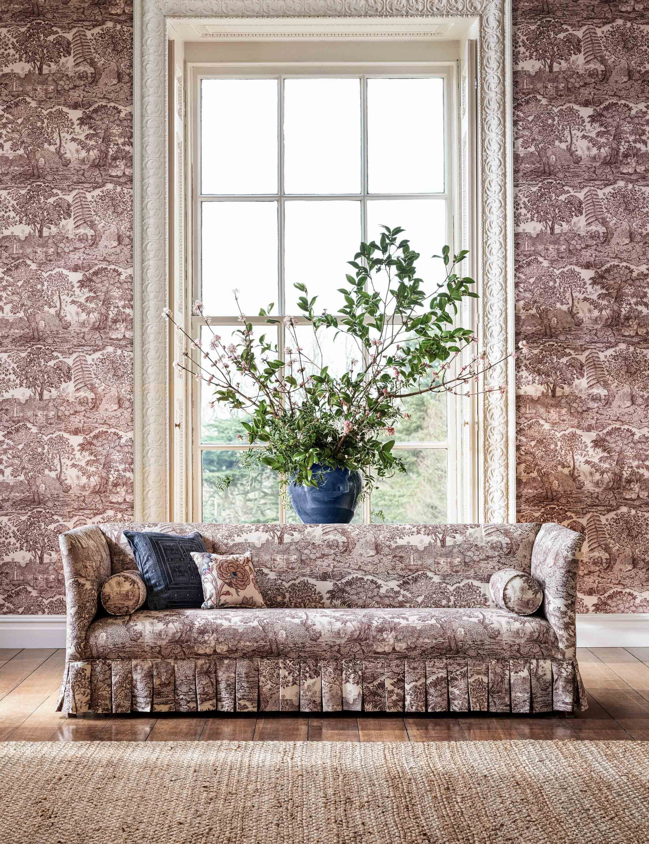 Lulu and Georgia - Highgrove Toile Wallpaper by Sanderson