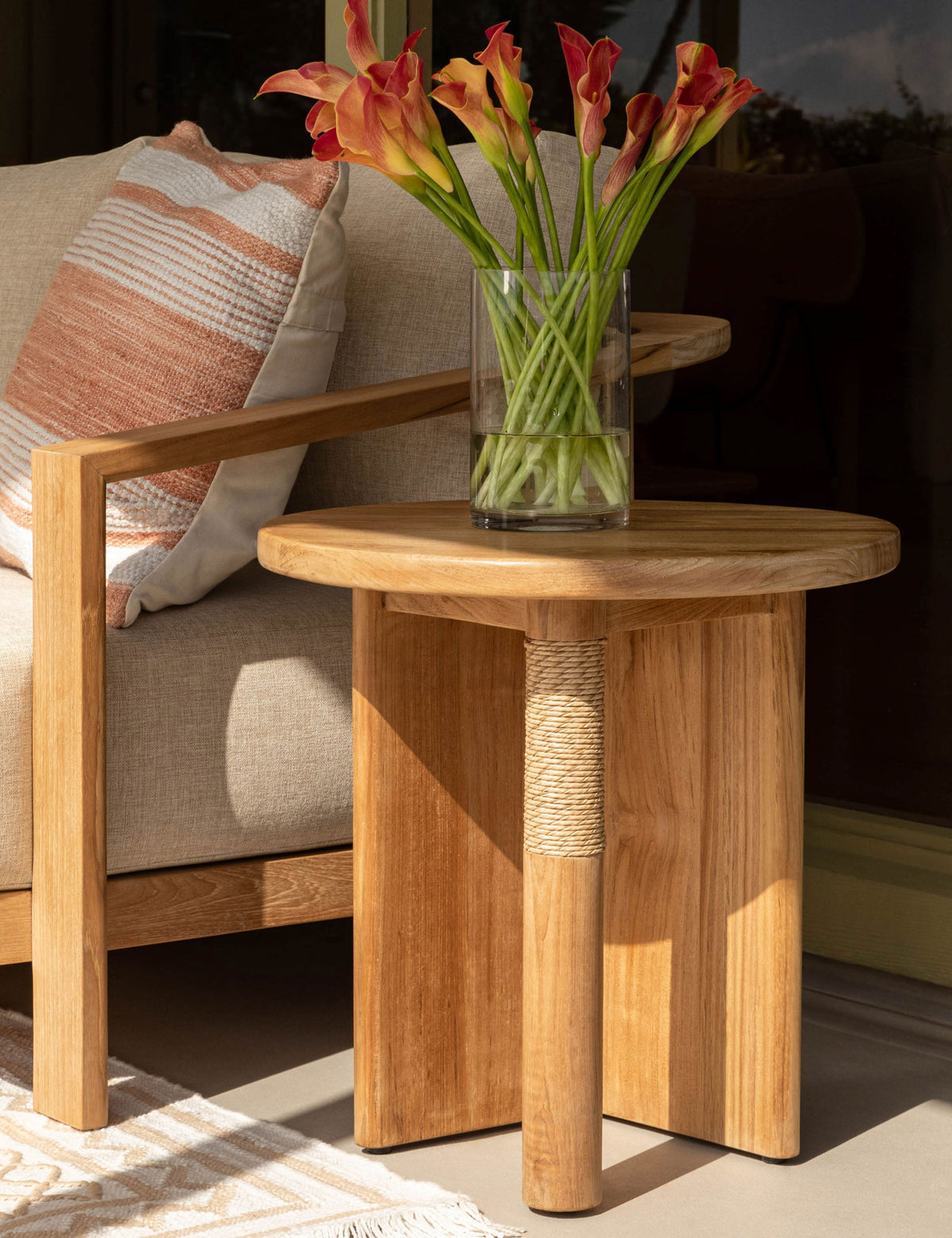 Lulu and Georgia - Monterey Outdoor Round Side Table