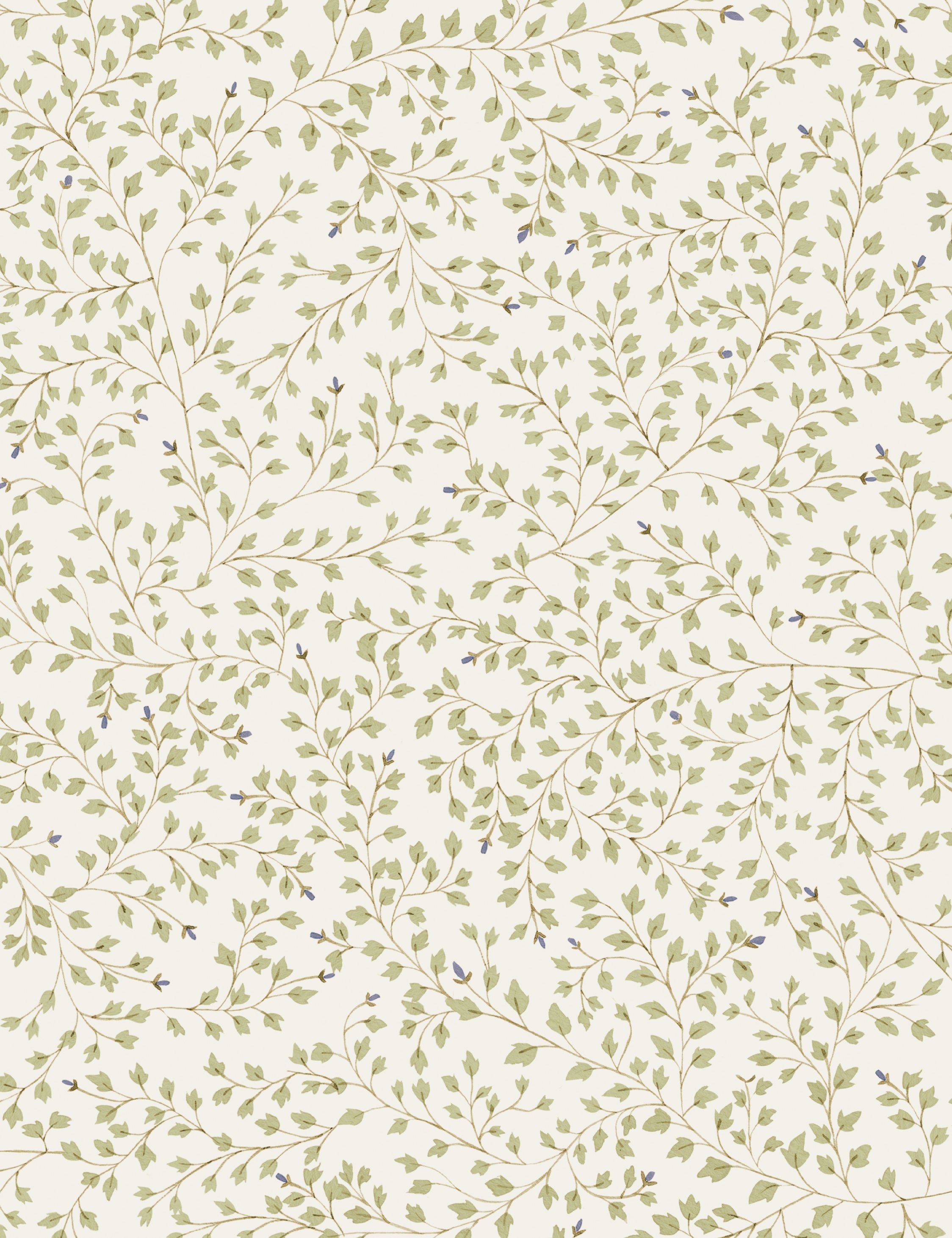 Lulu and Georgia - Dainty Leaves Linen Curtain Panel by Rylee + Cru