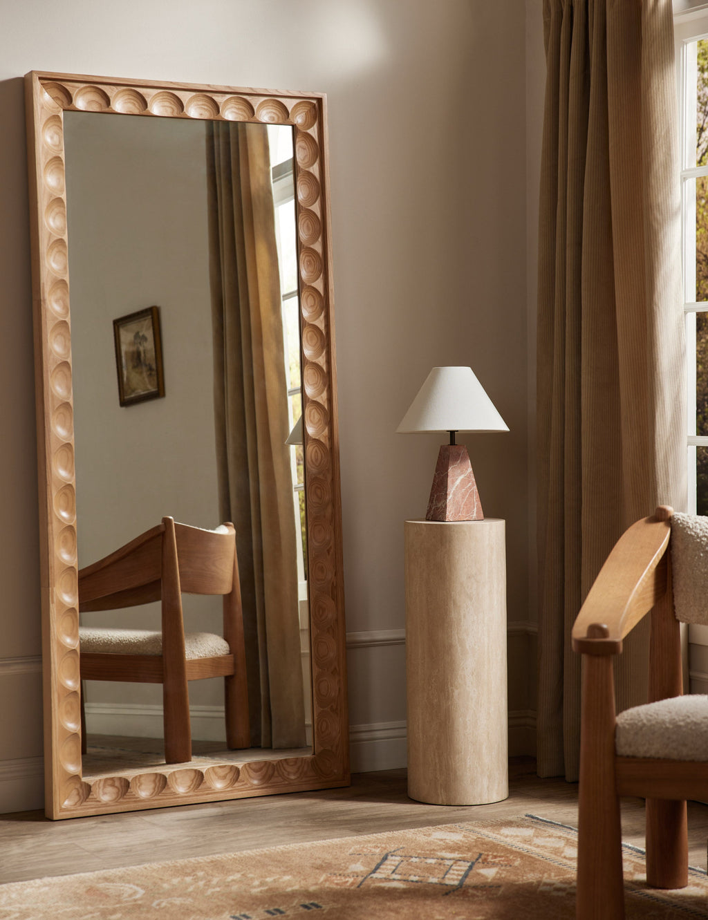 Lulu and Georgia - Mars Travertine Round Side Table