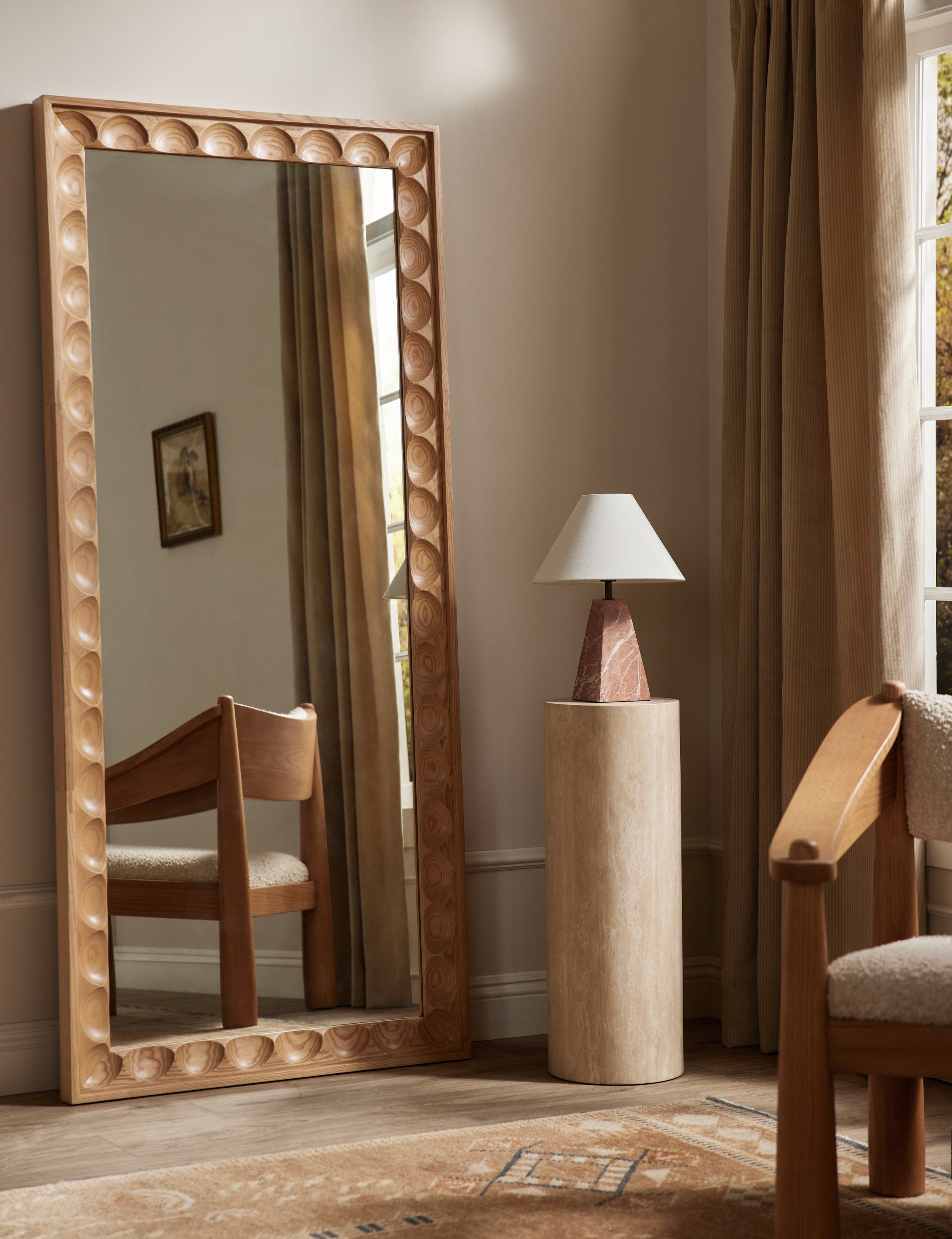 Lulu and Georgia - Mars Travertine Round Side Table