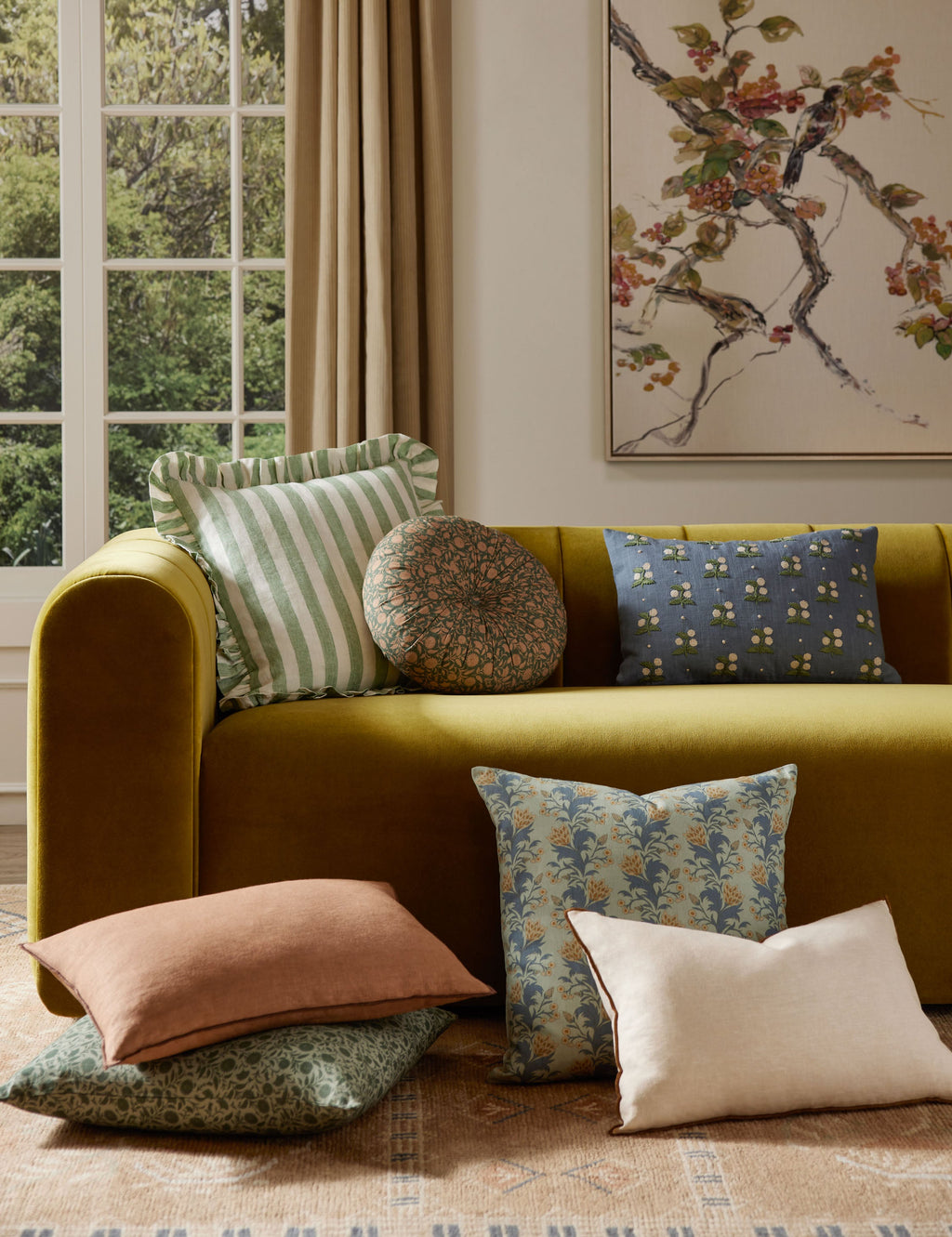 Lulu and Georgia - Carys Contrast Linen Pillow