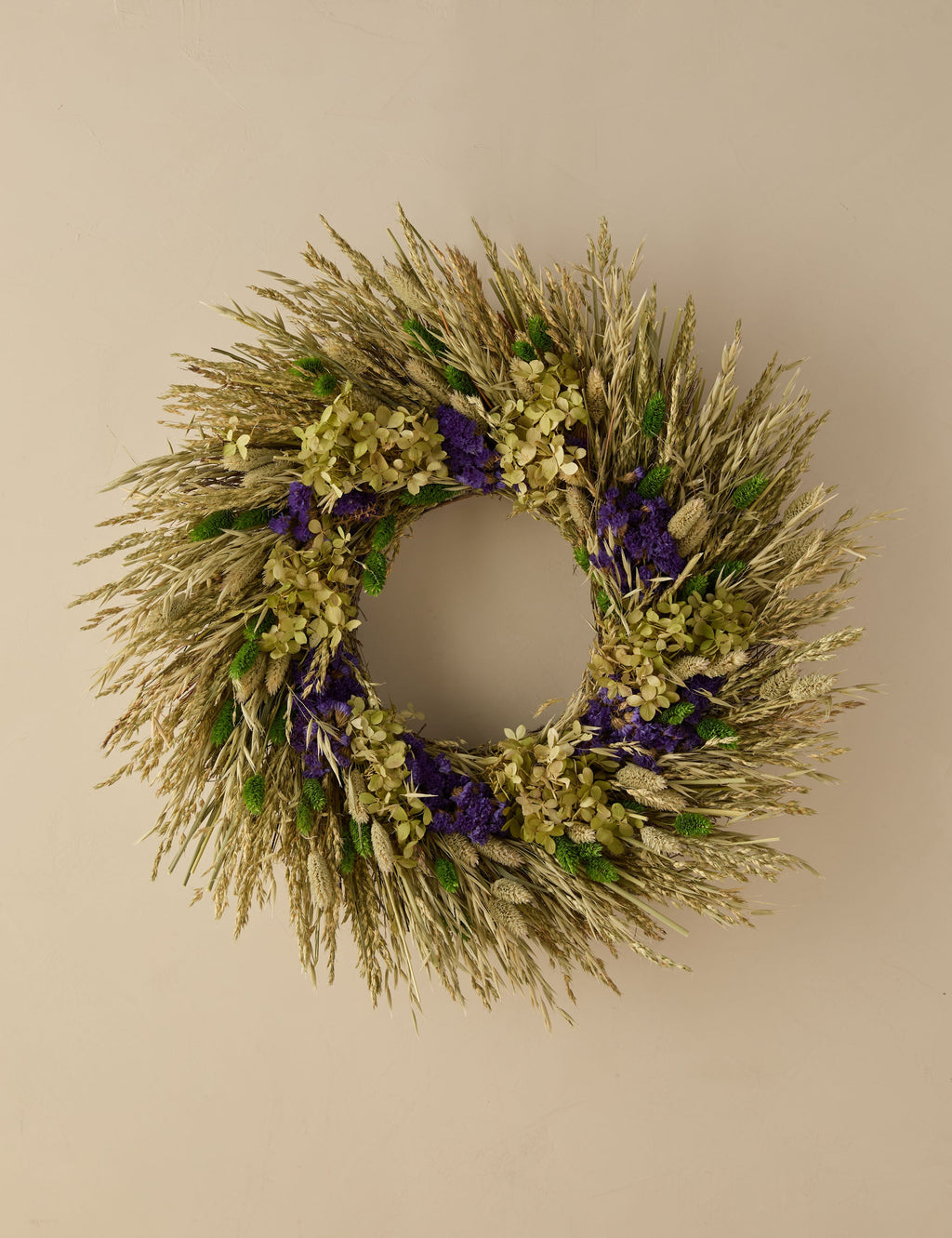 Lulu and Georgia - Dried Purple And Ivy Wreath