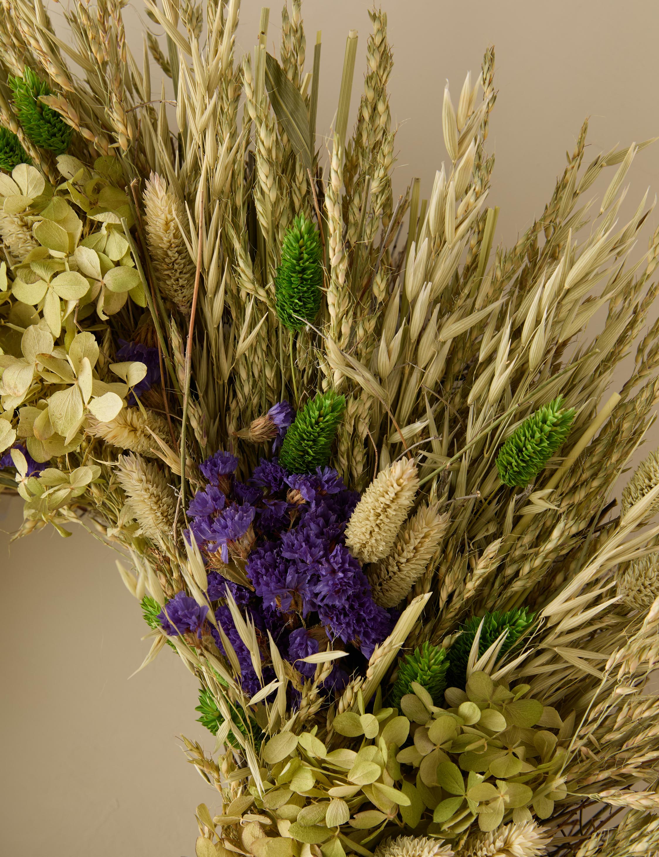 Lulu and Georgia - Dried Purple And Ivy Wreath