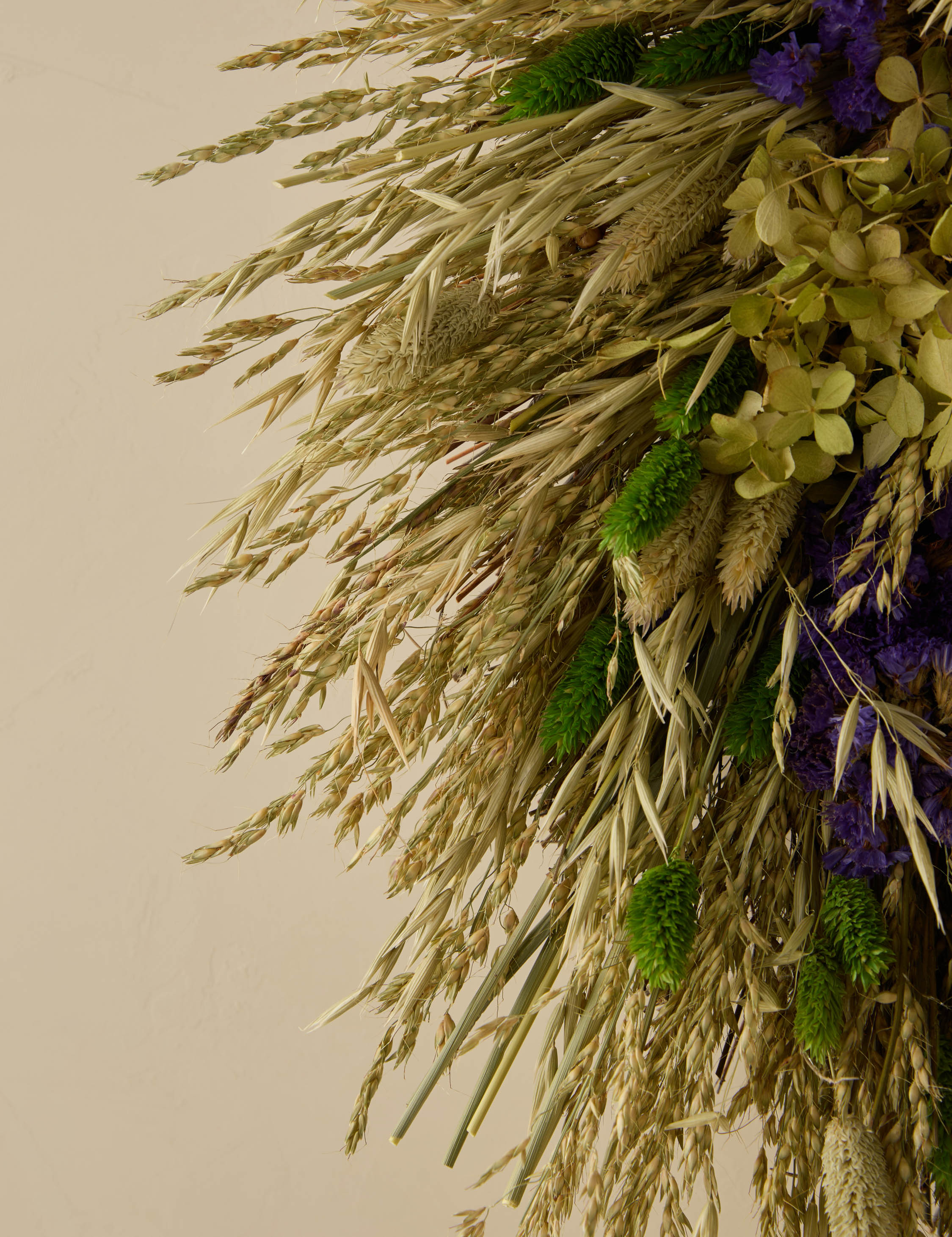 Lulu and Georgia - Dried Purple And Ivy Wreath