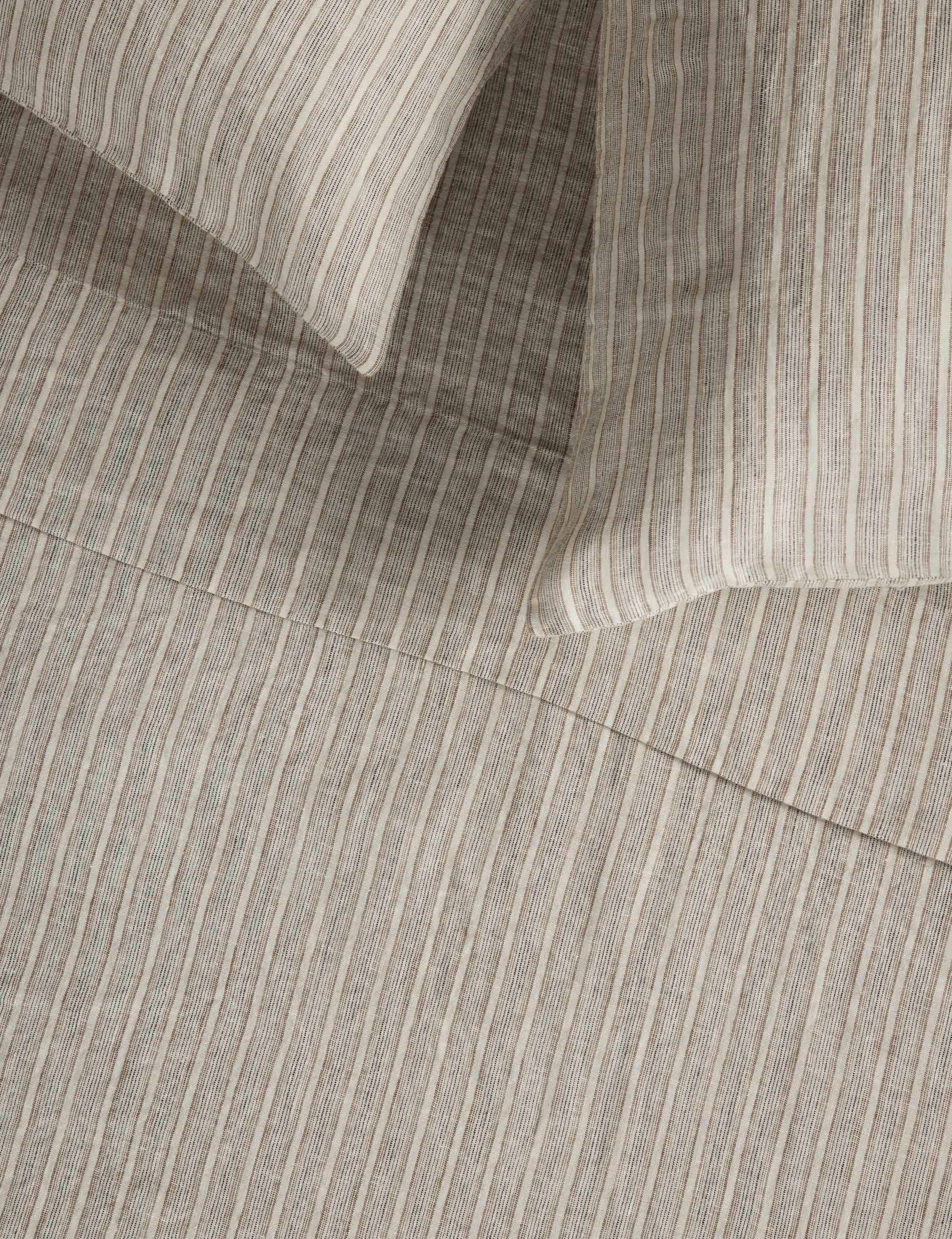 Lulu and Georgia - Eadlin Striped European Flax Linen® Sheet Set