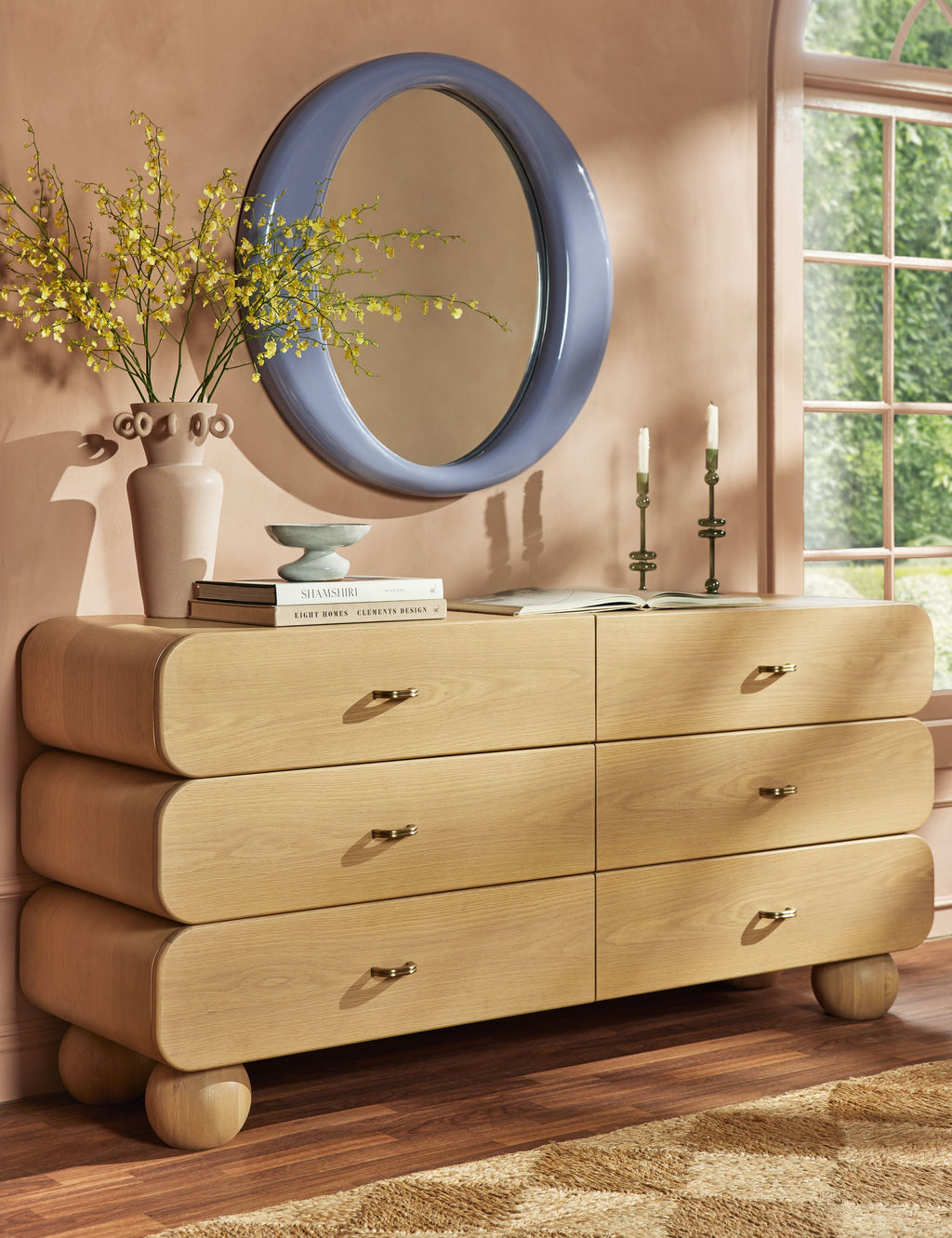 Lulu and Georgia - Rosato Round Mirror