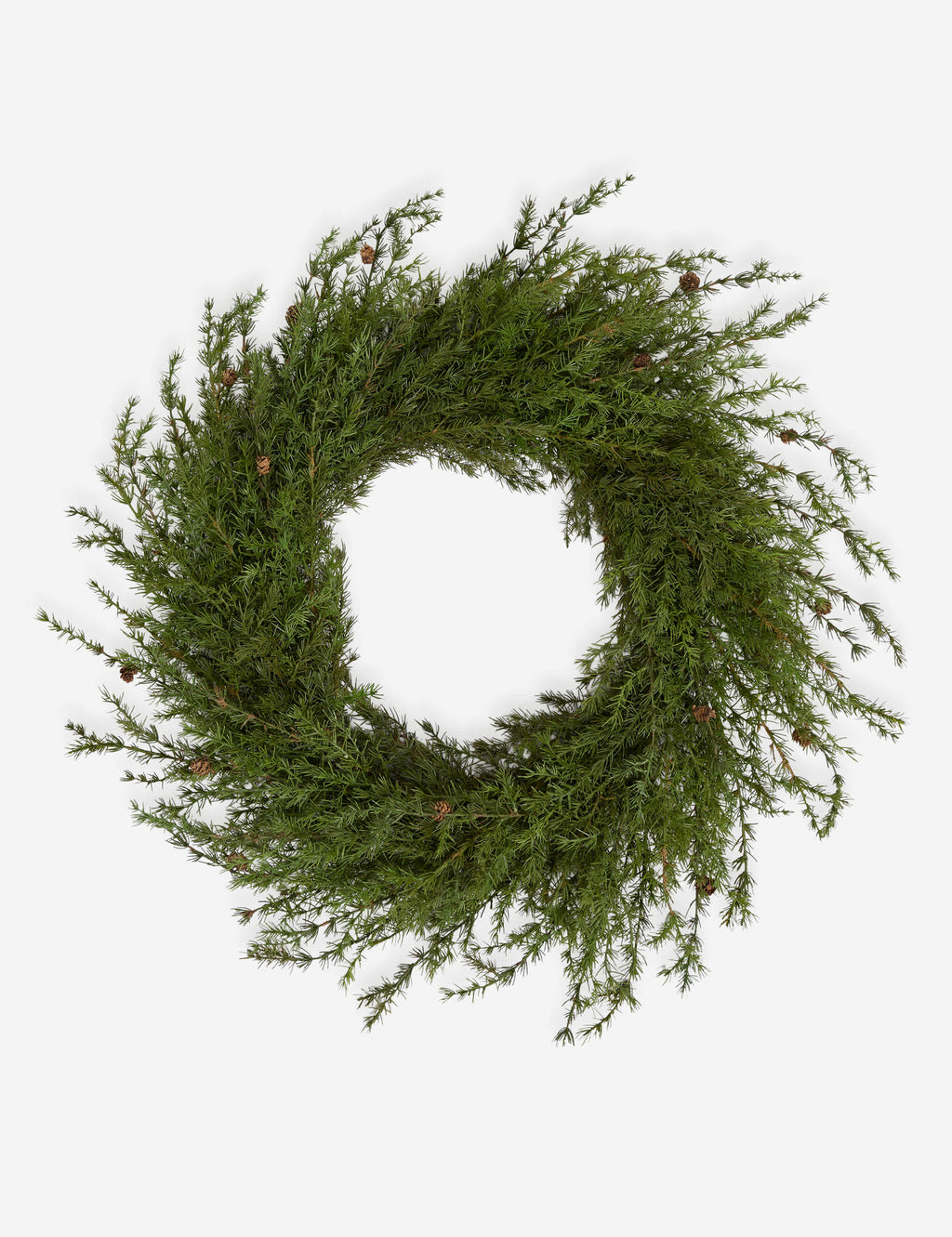 Lulu and Georgia - Faux Cedar Wreath with Pinecones by Creative Co - Op