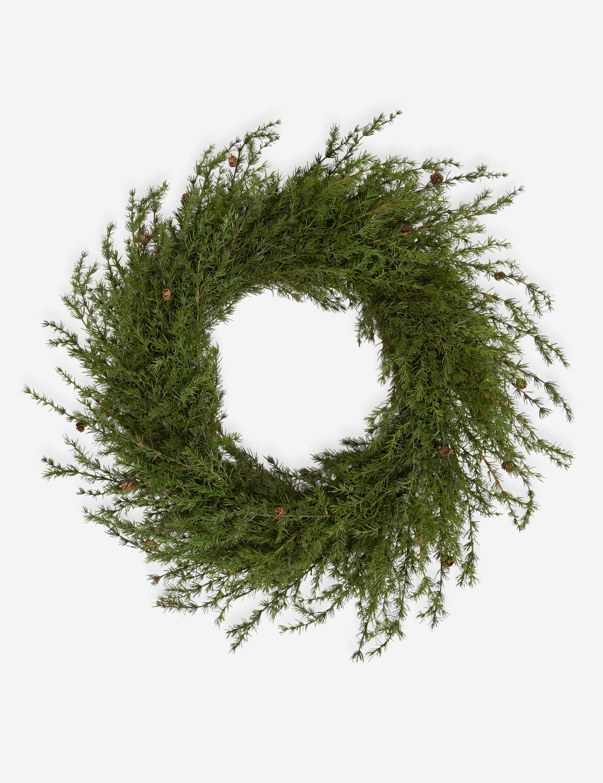 Lulu and Georgia - Faux Cedar Wreath with Pinecones by Creative Co - Op