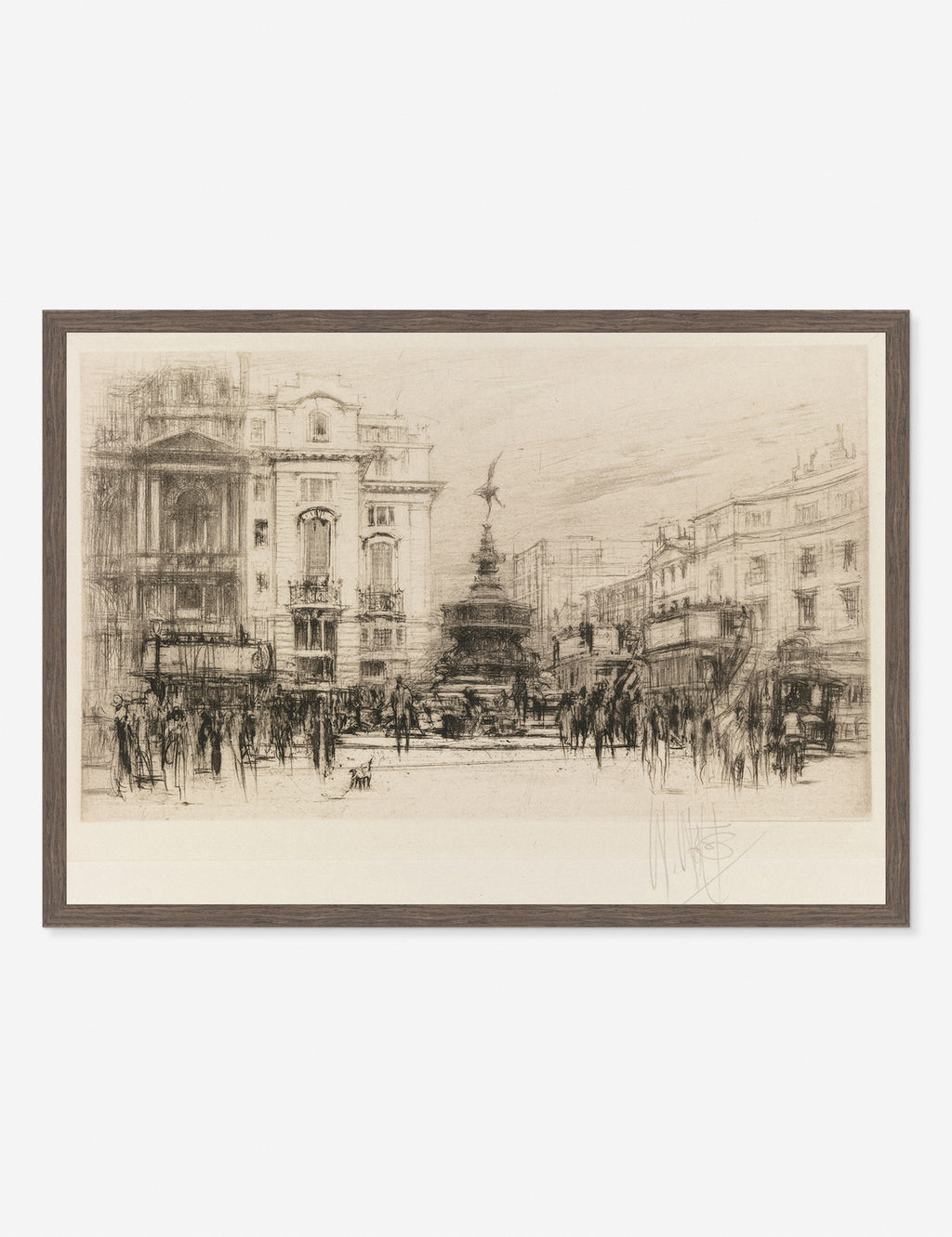Lulu and Georgia - Piccadilly Circus (with Criterion Theatre) Print by William Walcot