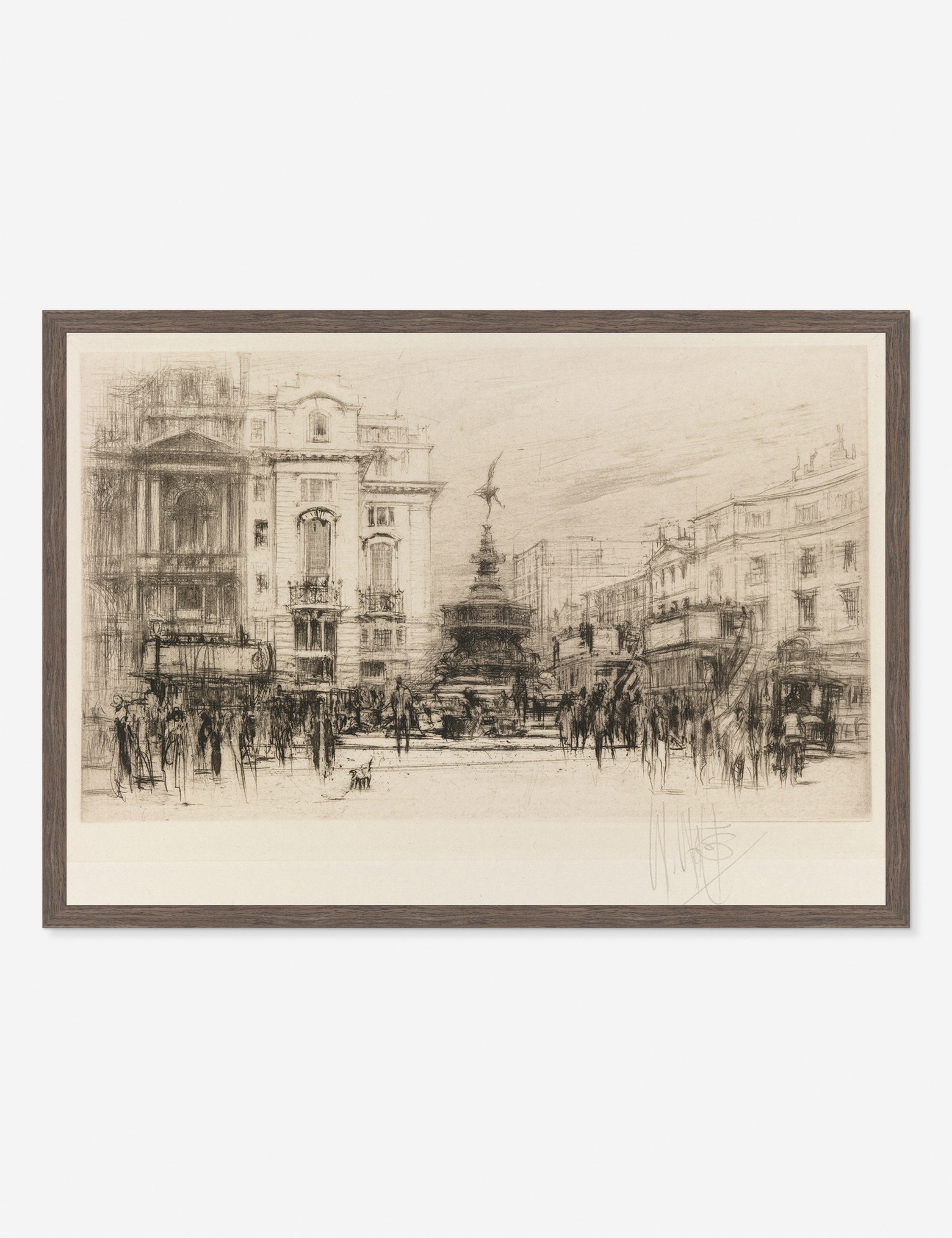 Lulu and Georgia - Piccadilly Circus (with Criterion Theatre) Print by William Walcot