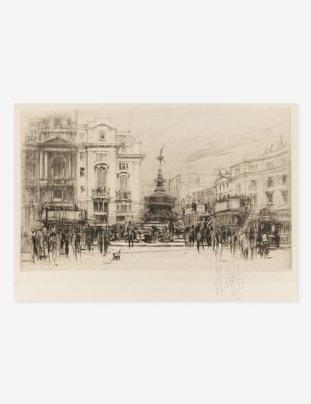 Lulu and Georgia - Piccadilly Circus (with Criterion Theatre) Print by William Walcot