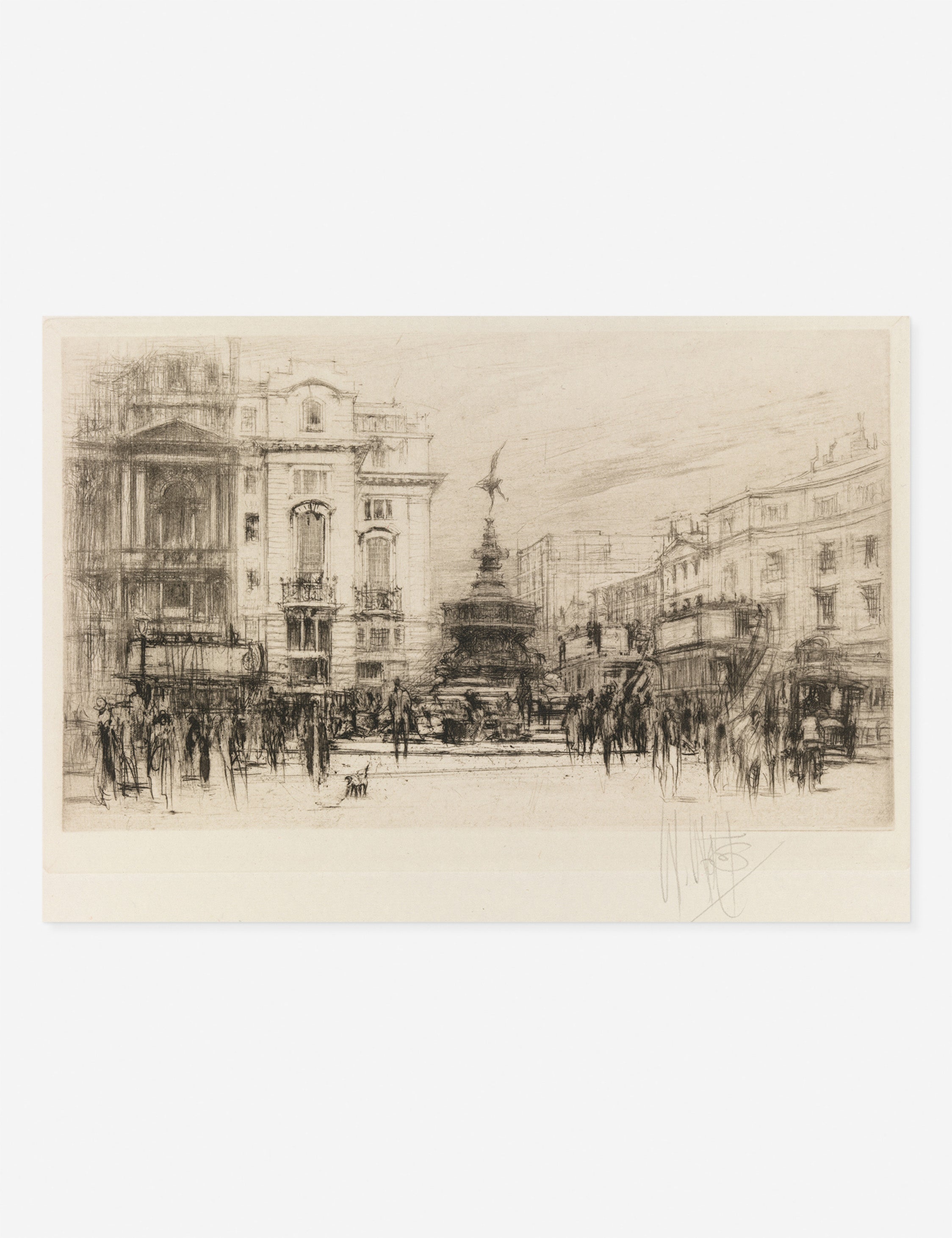 Lulu and Georgia - Piccadilly Circus (with Criterion Theatre) Print by William Walcot