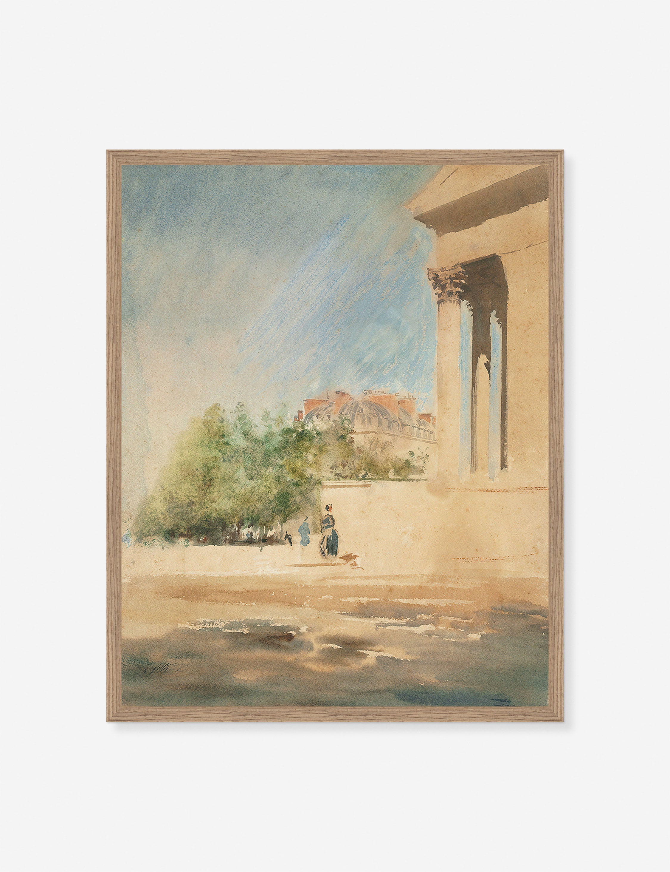 Lulu and Georgia - Place de la Madeleine II Print by Giuseppe De Nittis