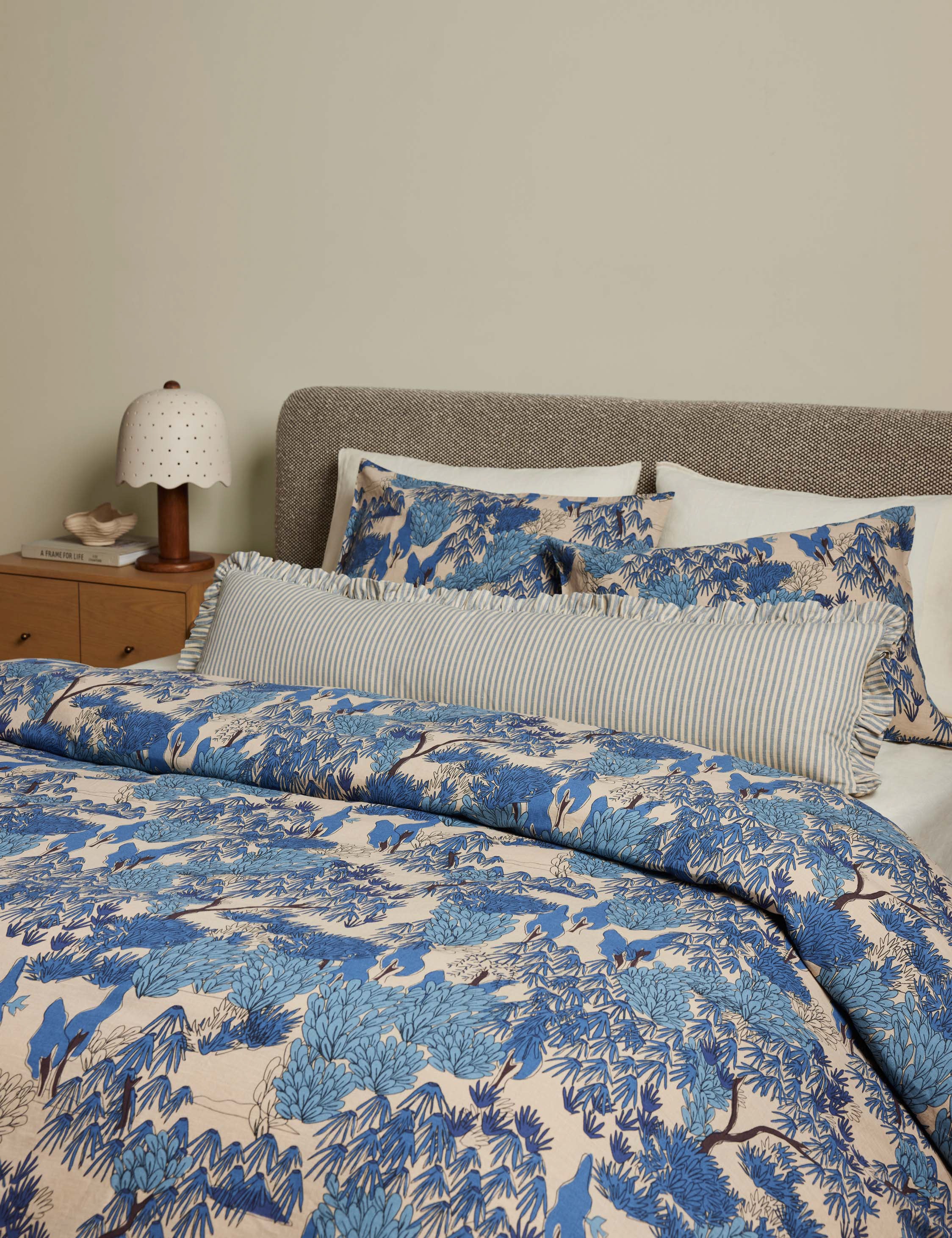 Lulu and Georgia - Garden Walk Linen Cotton Duvet Cover by Sarah Sherman Samuel