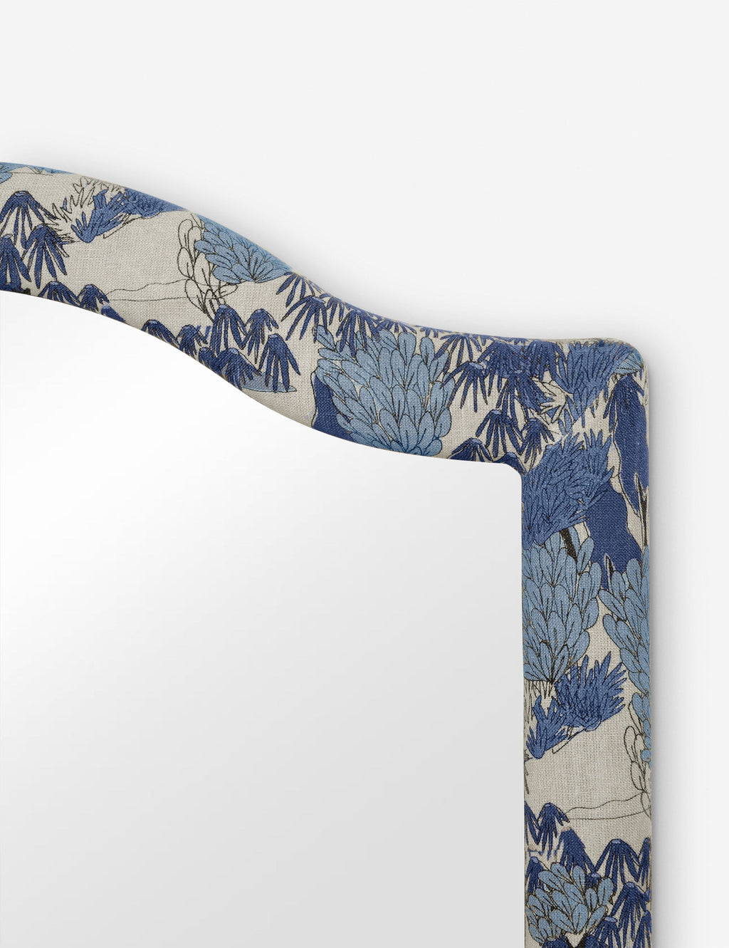Lulu and Georgia - Garden Walk Upholstered Mantel Mirror by Sarah Sherman Samuel
