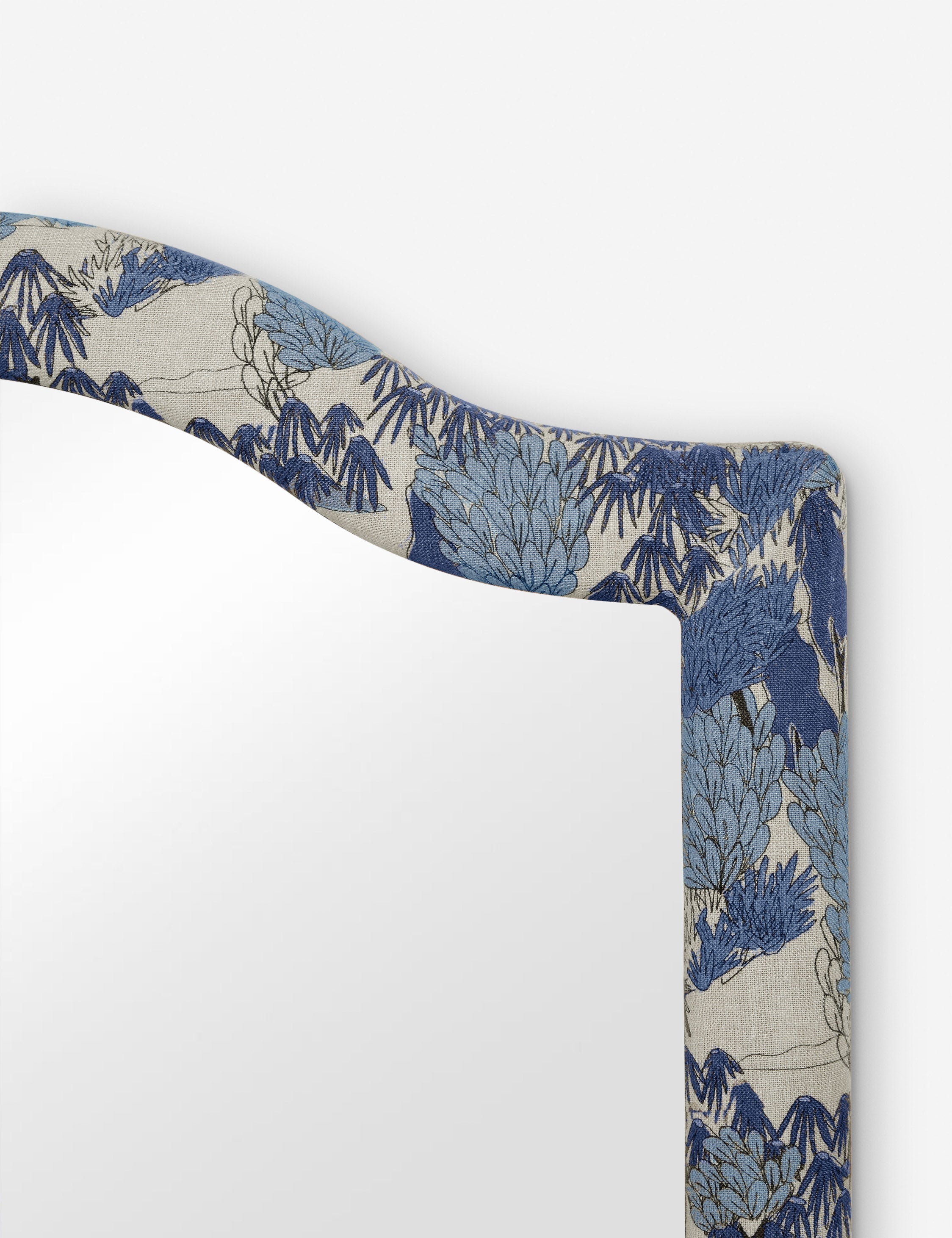 Lulu and Georgia - Garden Walk Upholstered Mantel Mirror by Sarah Sherman Samuel