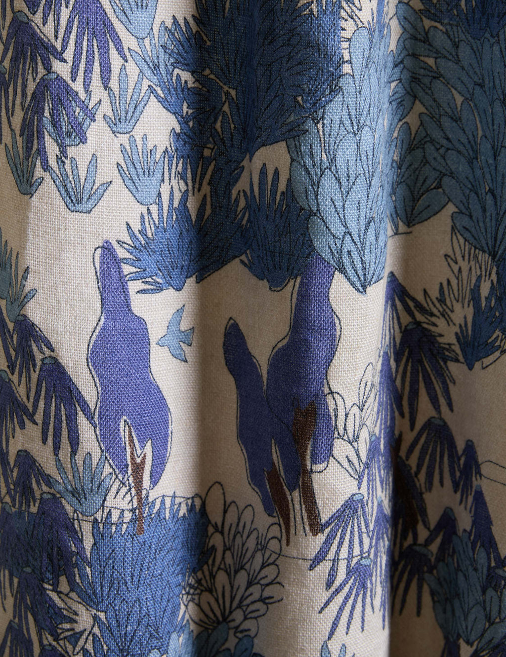 Lulu and Georgia - Garden Walk Linen Curtain Panel by Sarah Sherman Samuel