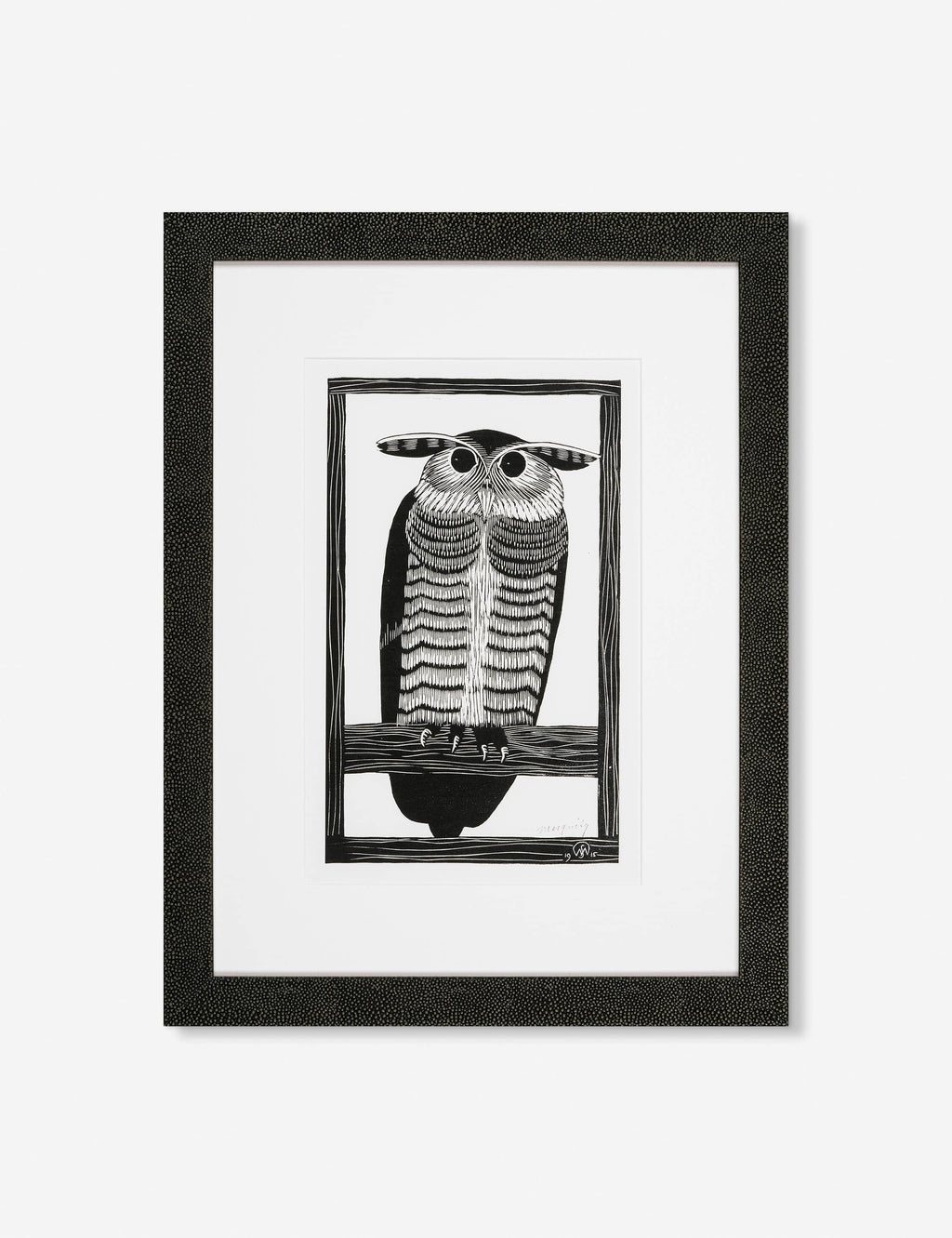 Lulu and Georgia - Horned Owl Print by Mesquita
