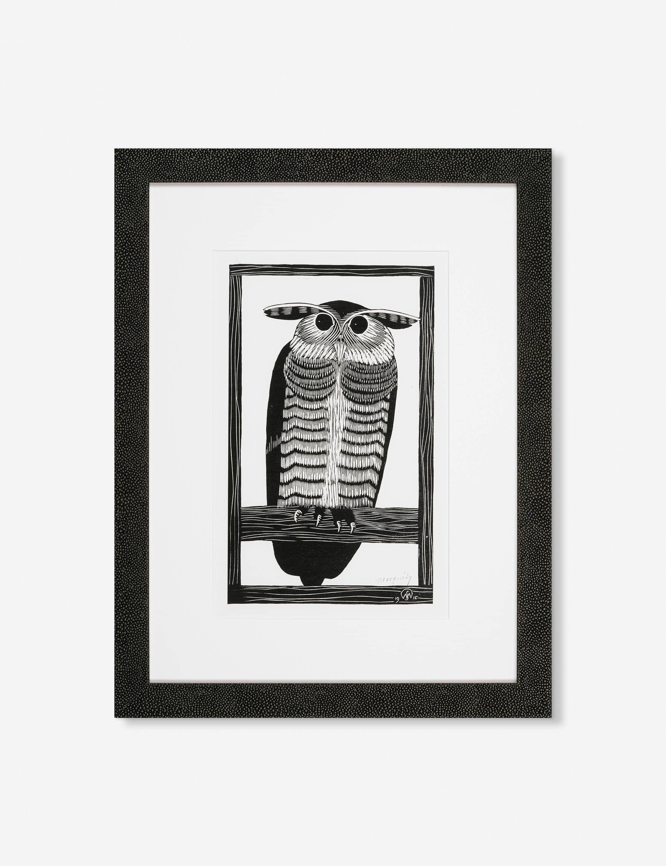 Lulu and Georgia - Horned Owl Print by Mesquita