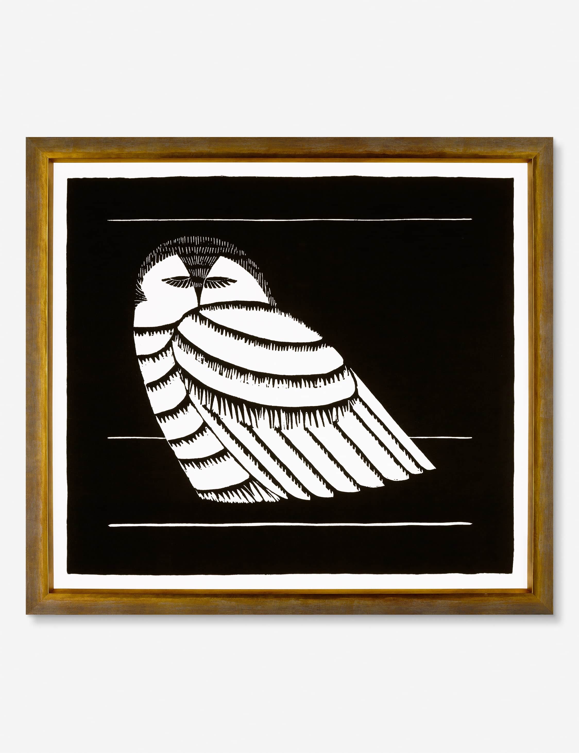 Lulu and Georgia - Snowy Owl Print by Mesquita