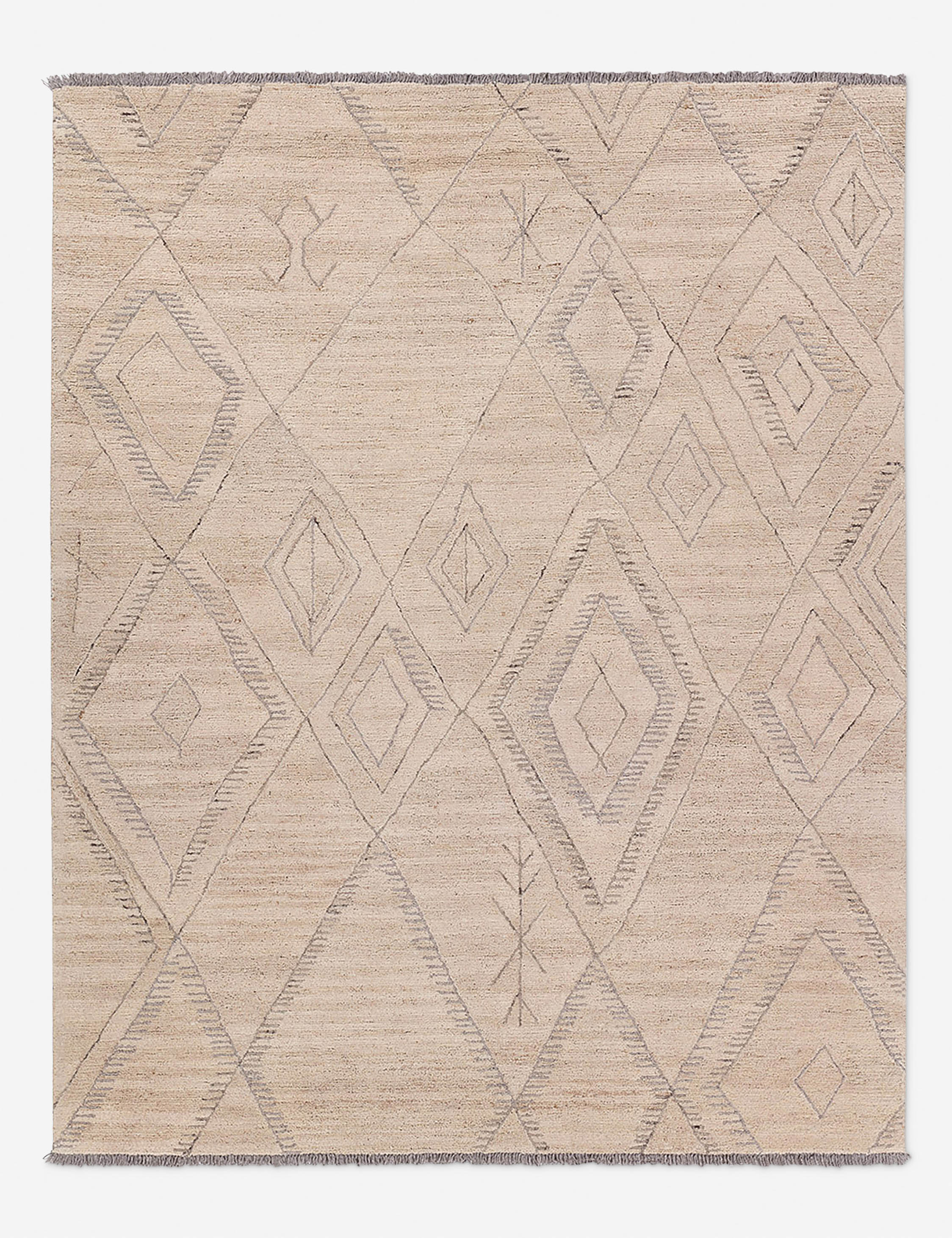 Lulu and Georgia - Esca Hand - Tufted Wool Moroccan - Style Rug