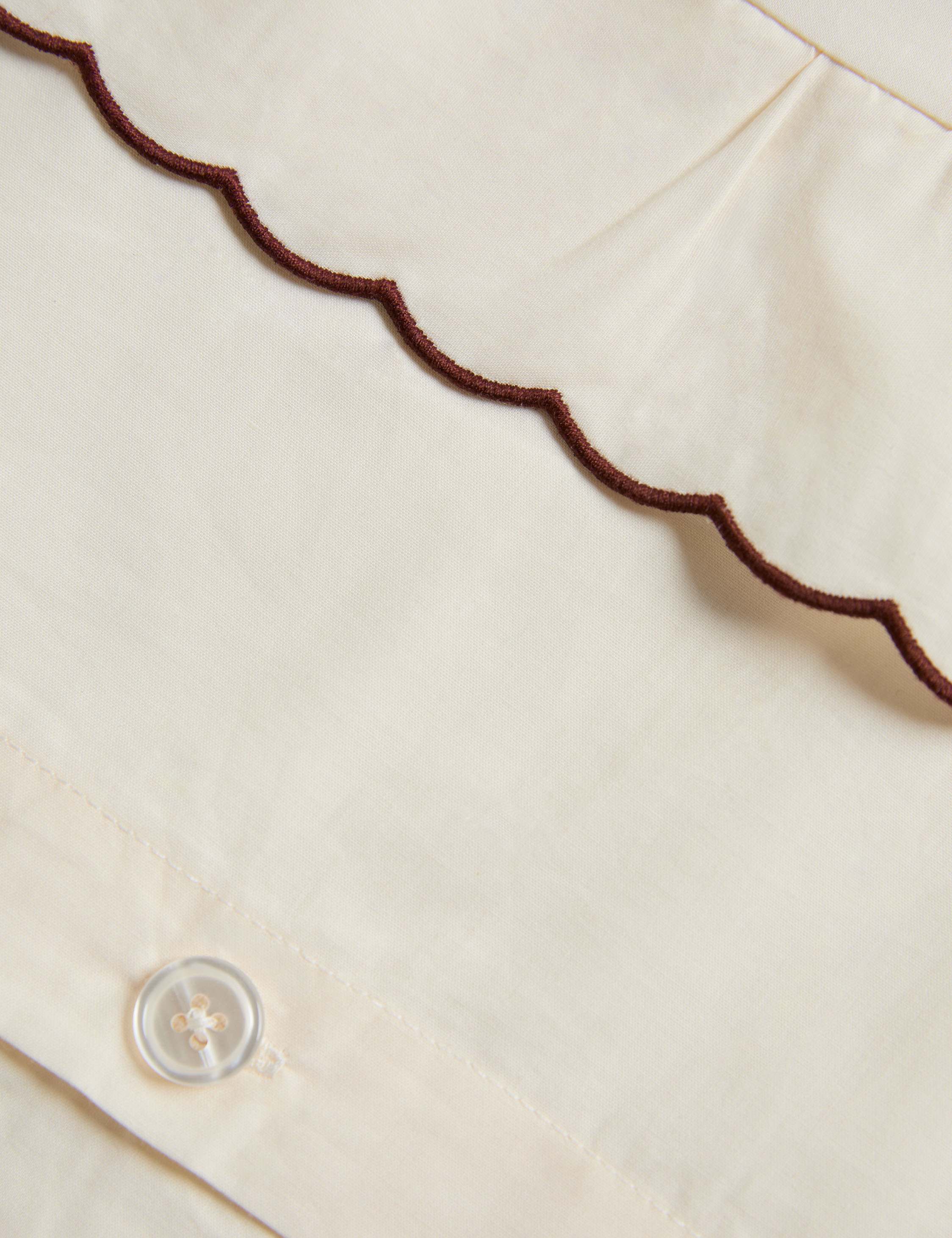 Lulu and Georgia - Hatton Scalloped Cotton Duvet Cover