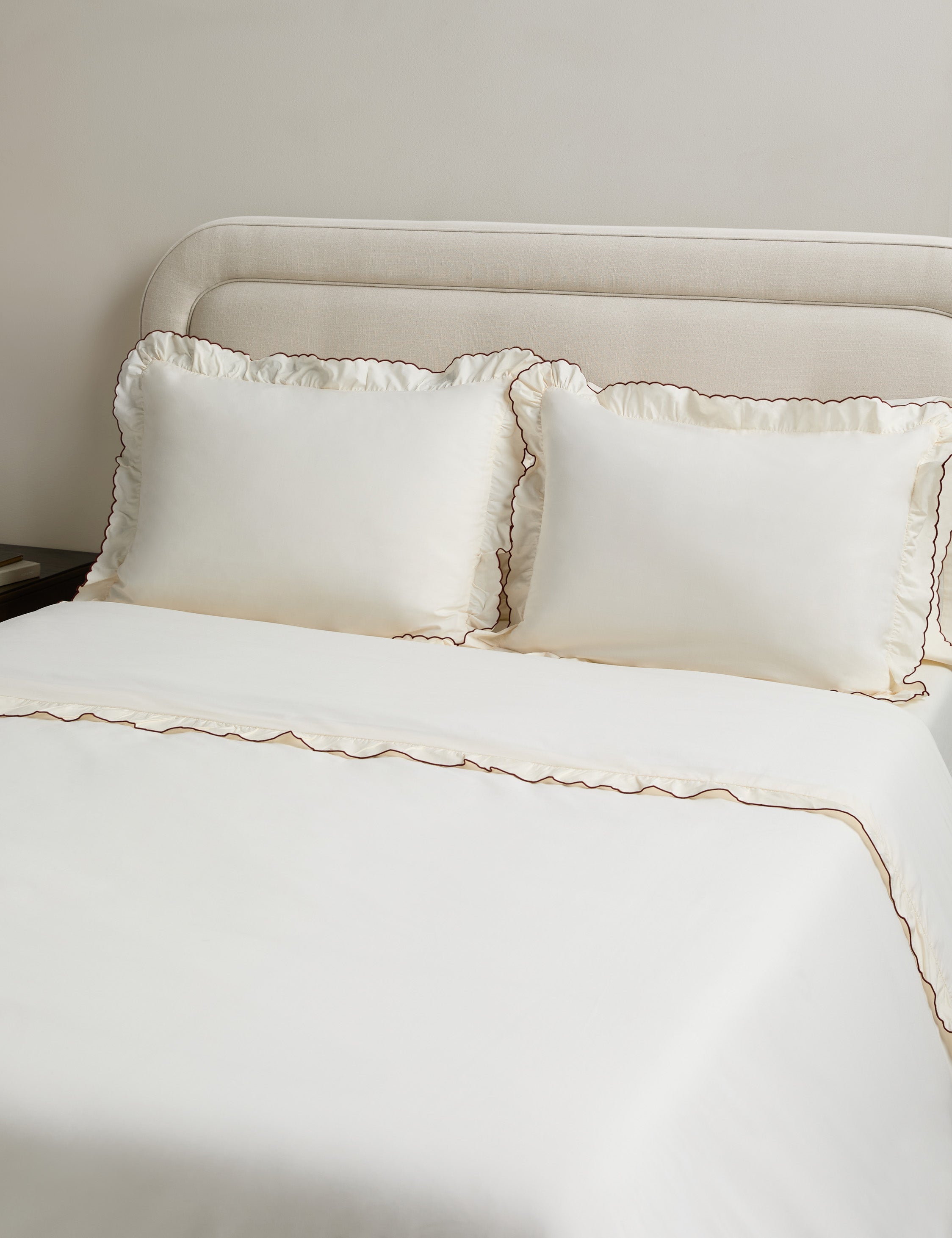 Lulu and Georgia - Hatton Scalloped Cotton Duvet Cover