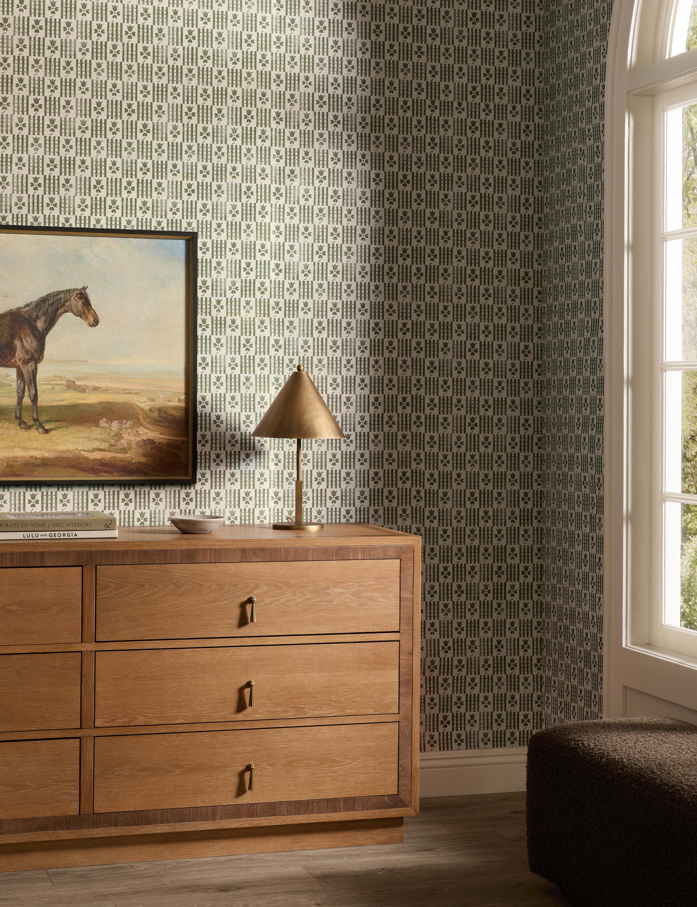 Lulu and Georgia - Antiqued Horse I Wall Art