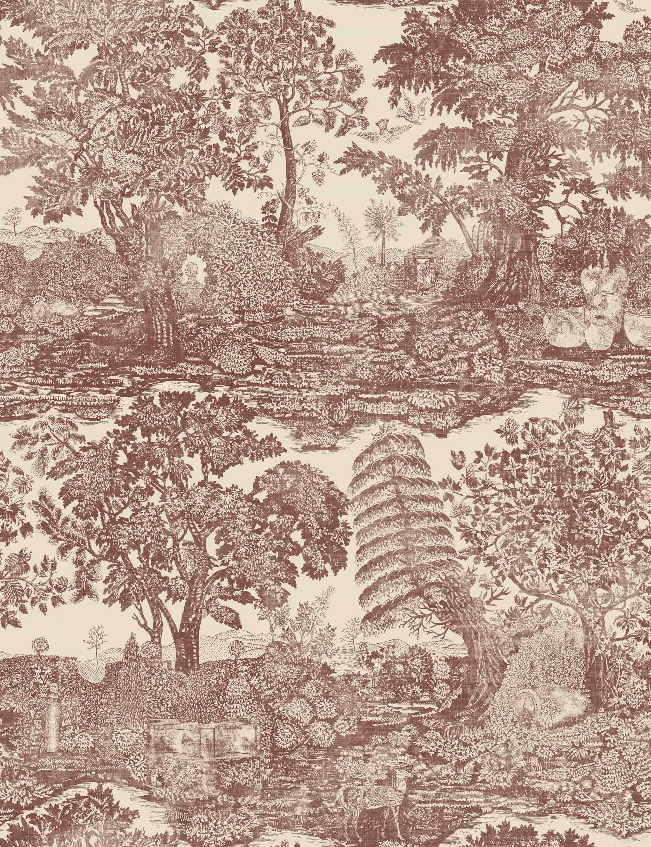 Lulu and Georgia - Highgrove Toile Wallpaper by Sanderson