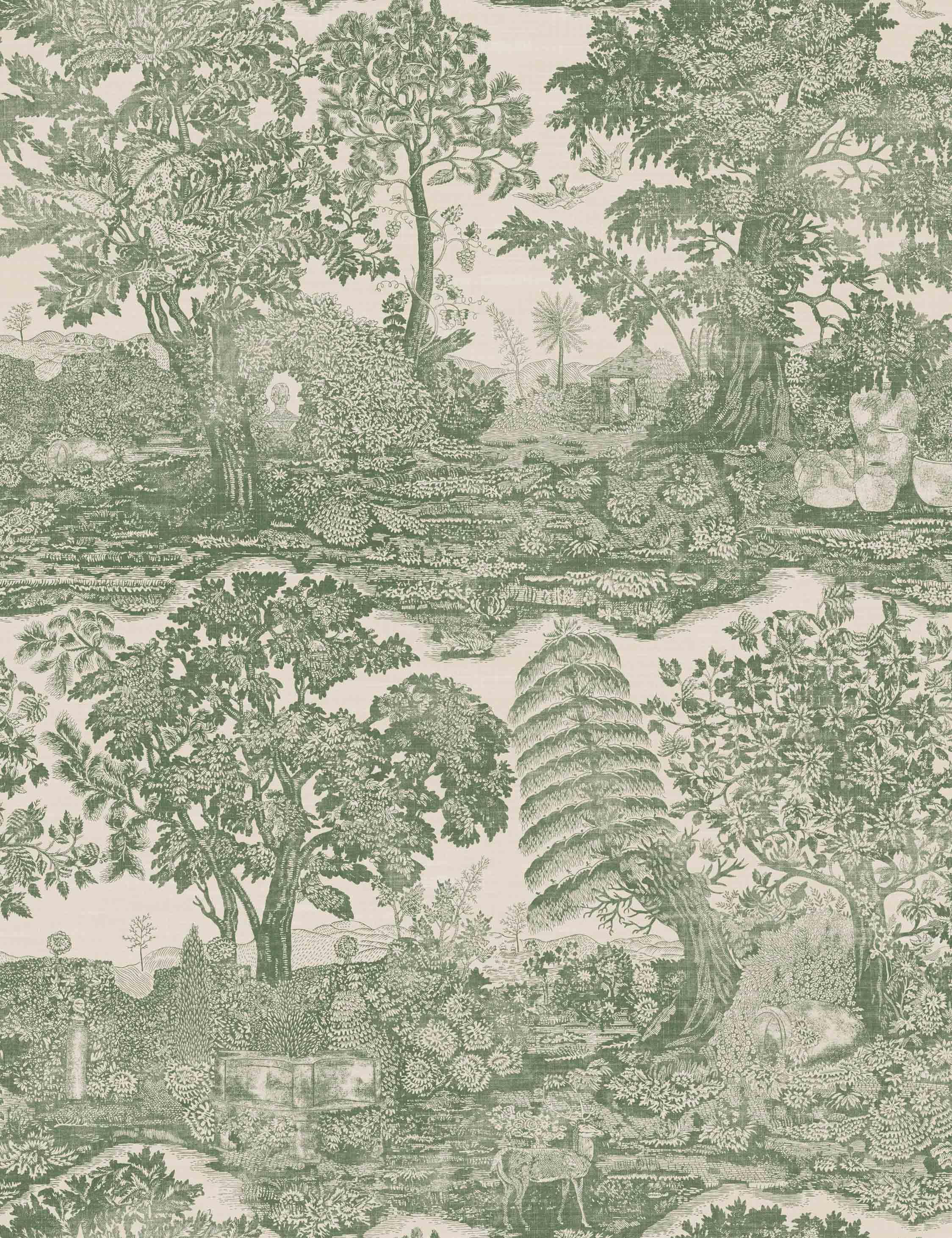 Lulu and Georgia - Highgrove Toile Wallpaper by Sanderson