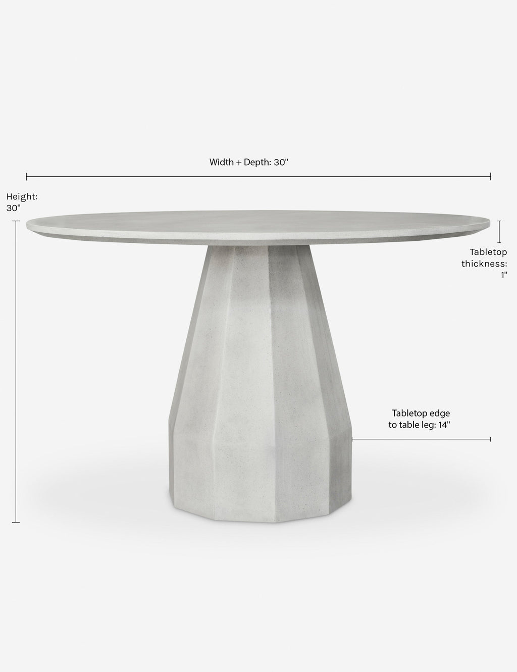 Lulu and Georgia - Kahra Indoor / Outdoor Round Dining Table